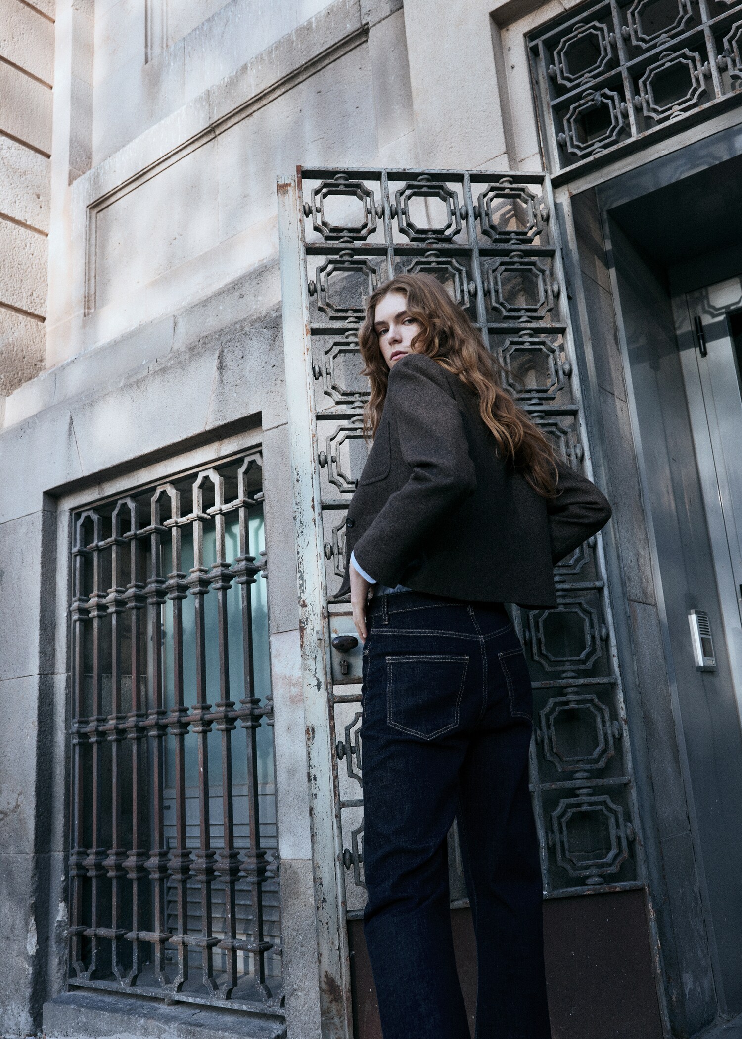 Flared jeans with drawstrings - Details of the article 1