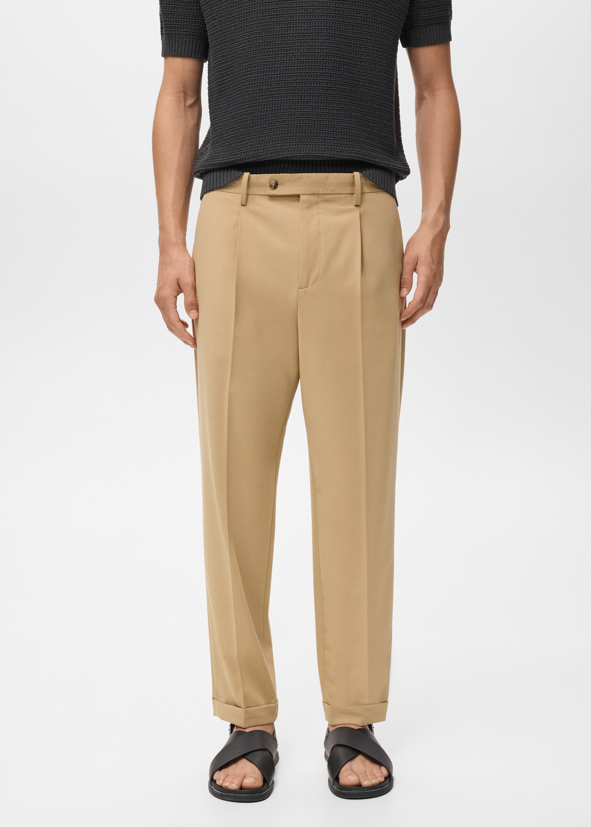 Pantalon costume Boston regular fit - Plan moyen