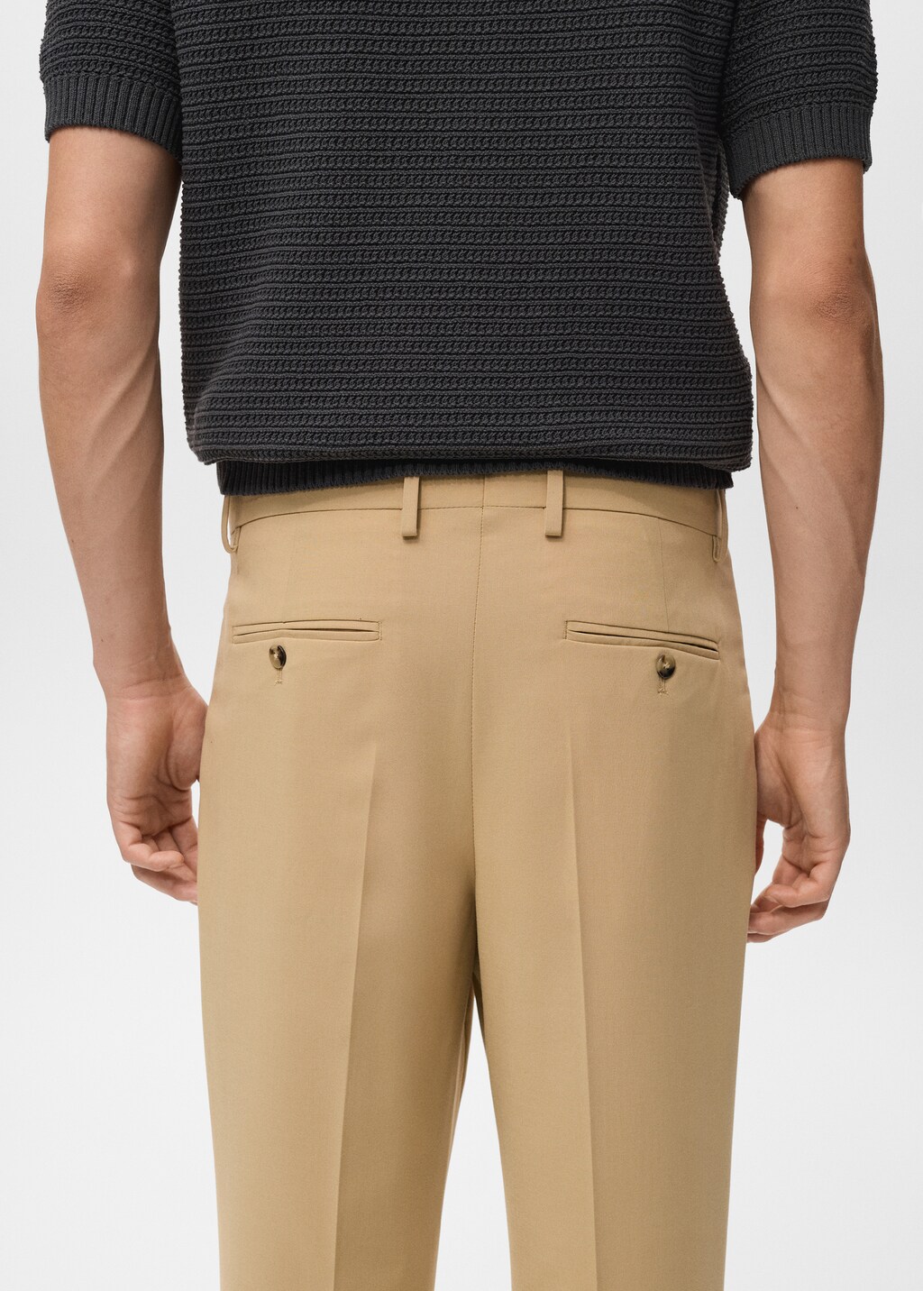 Boston regular-fit suit pants