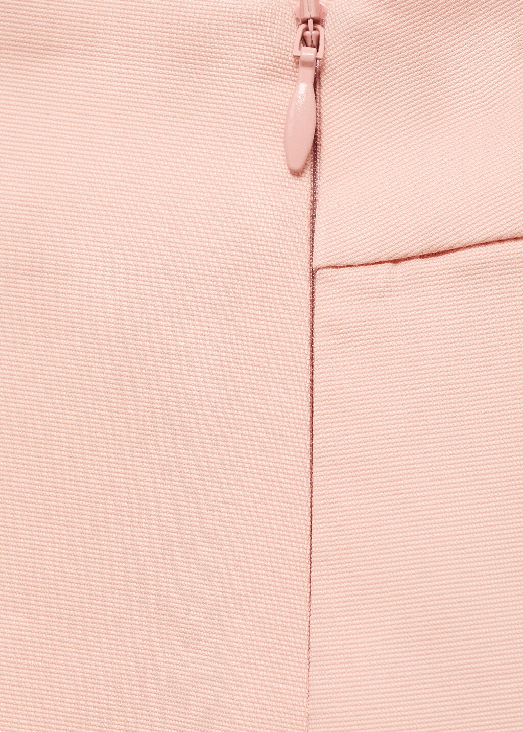 Cotton midi-skirt with pleat detail