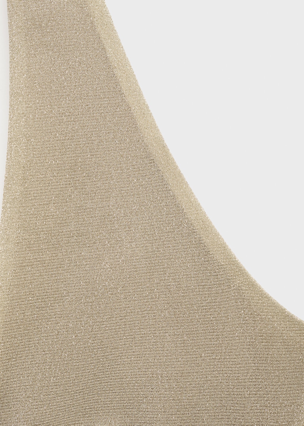 Lurex bikini top with adjustable back