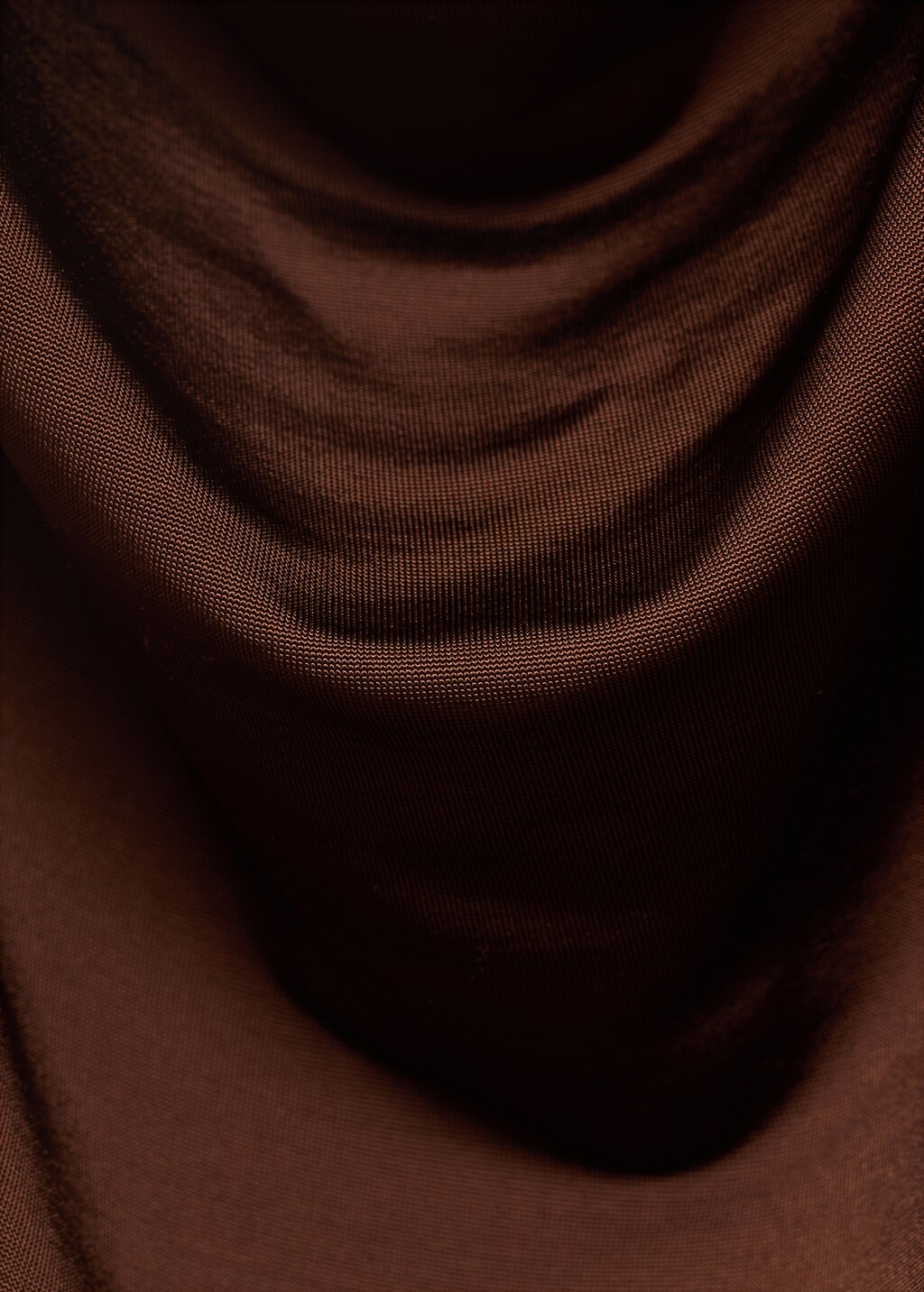 Draped top with metallic detail