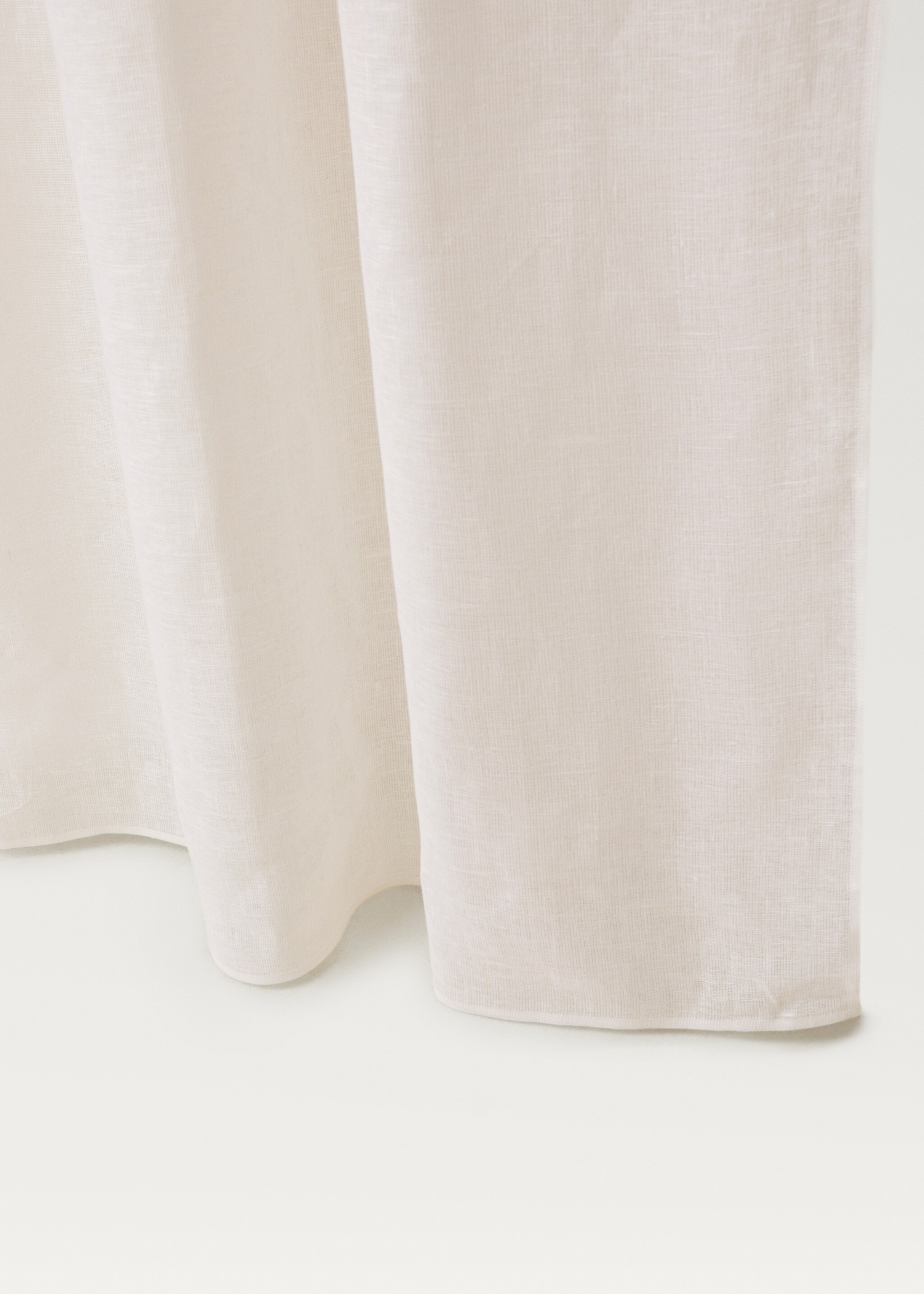 Linen curtain with net structure - Details of the article 1