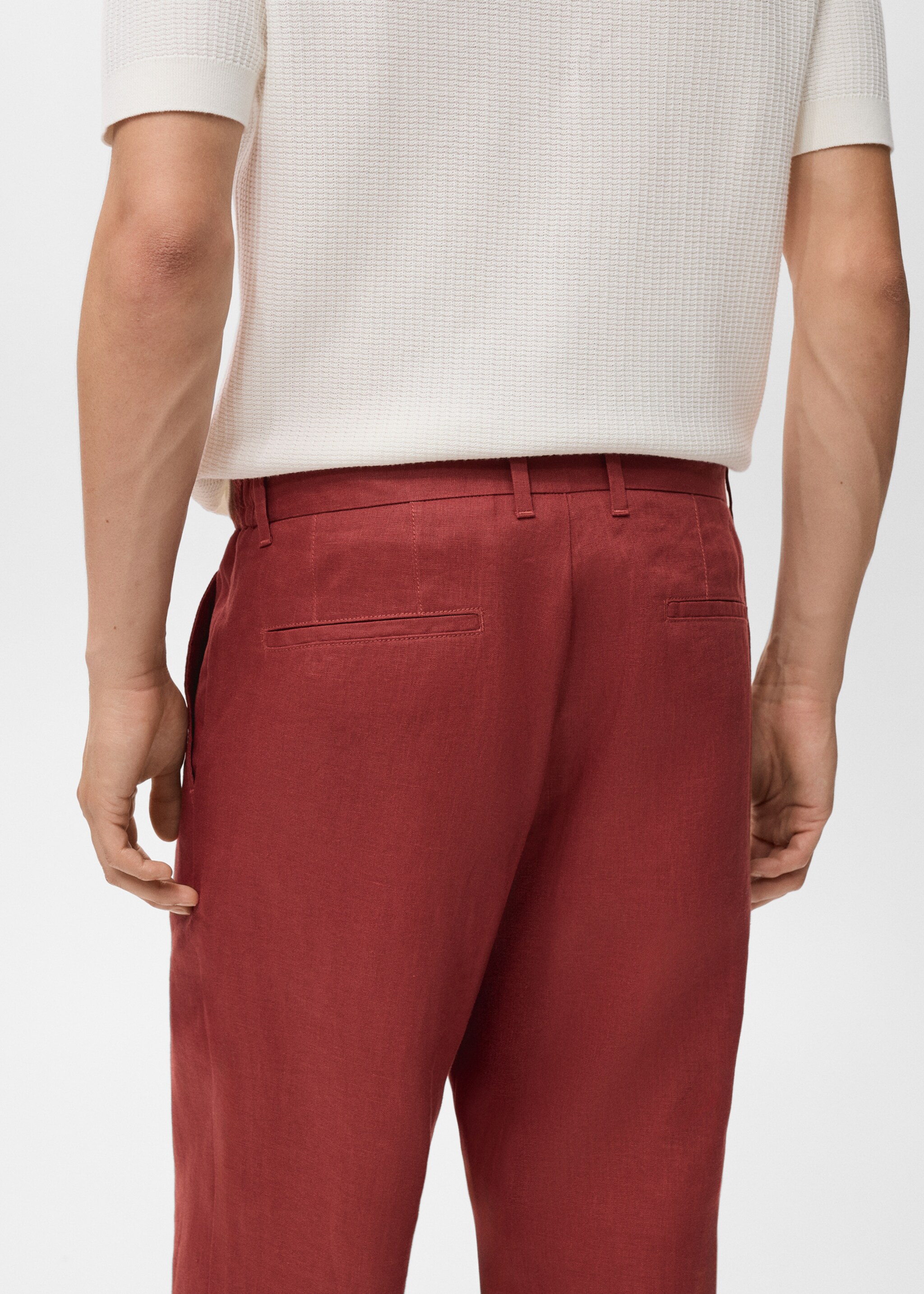 Pantalon 100 % lin taille élastique - Détail de l'article 3