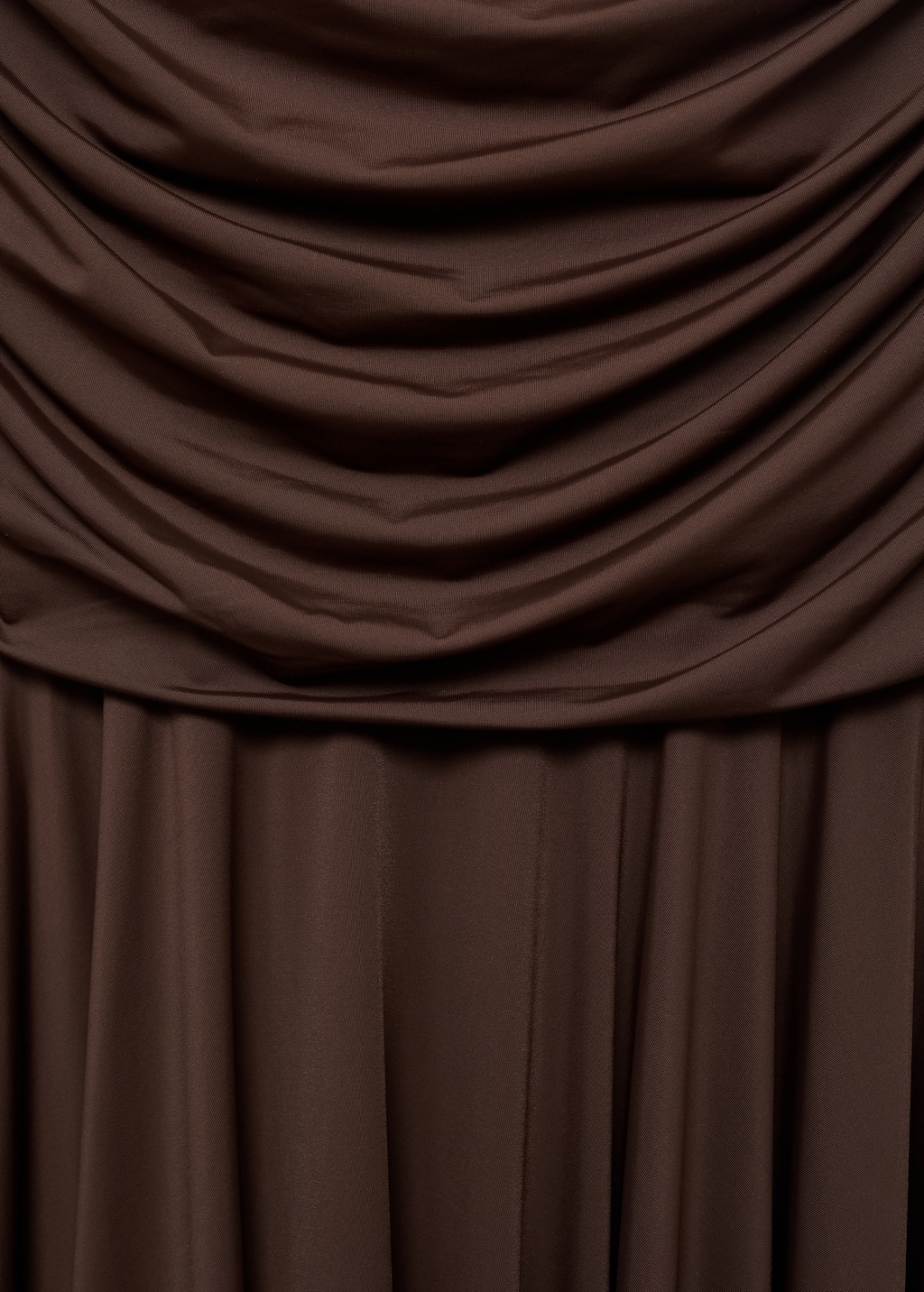 Long dress with contrasting design