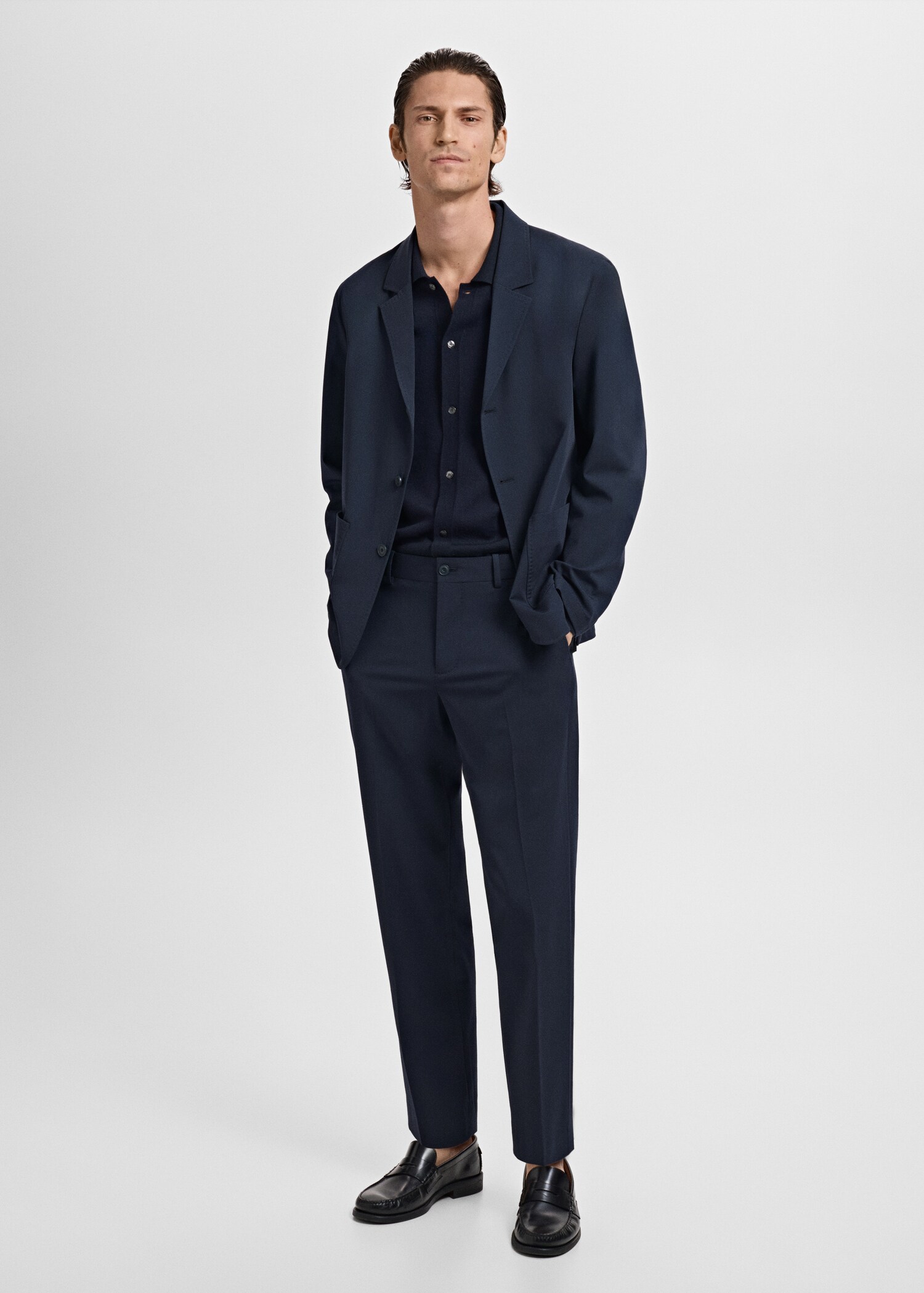 Slim-fit suit trousers - General plane