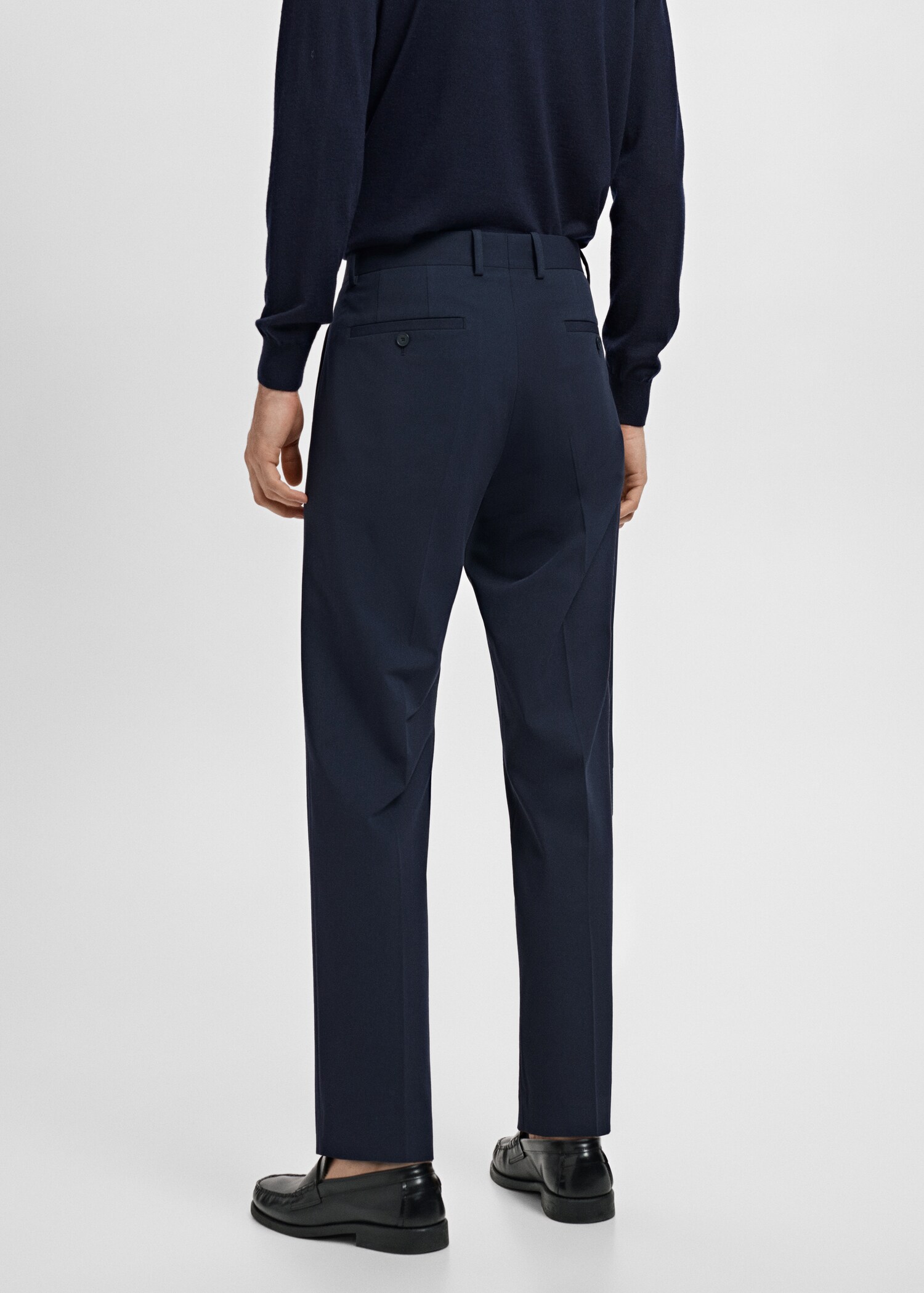 Slim-fit suit trousers - Reverse of the article