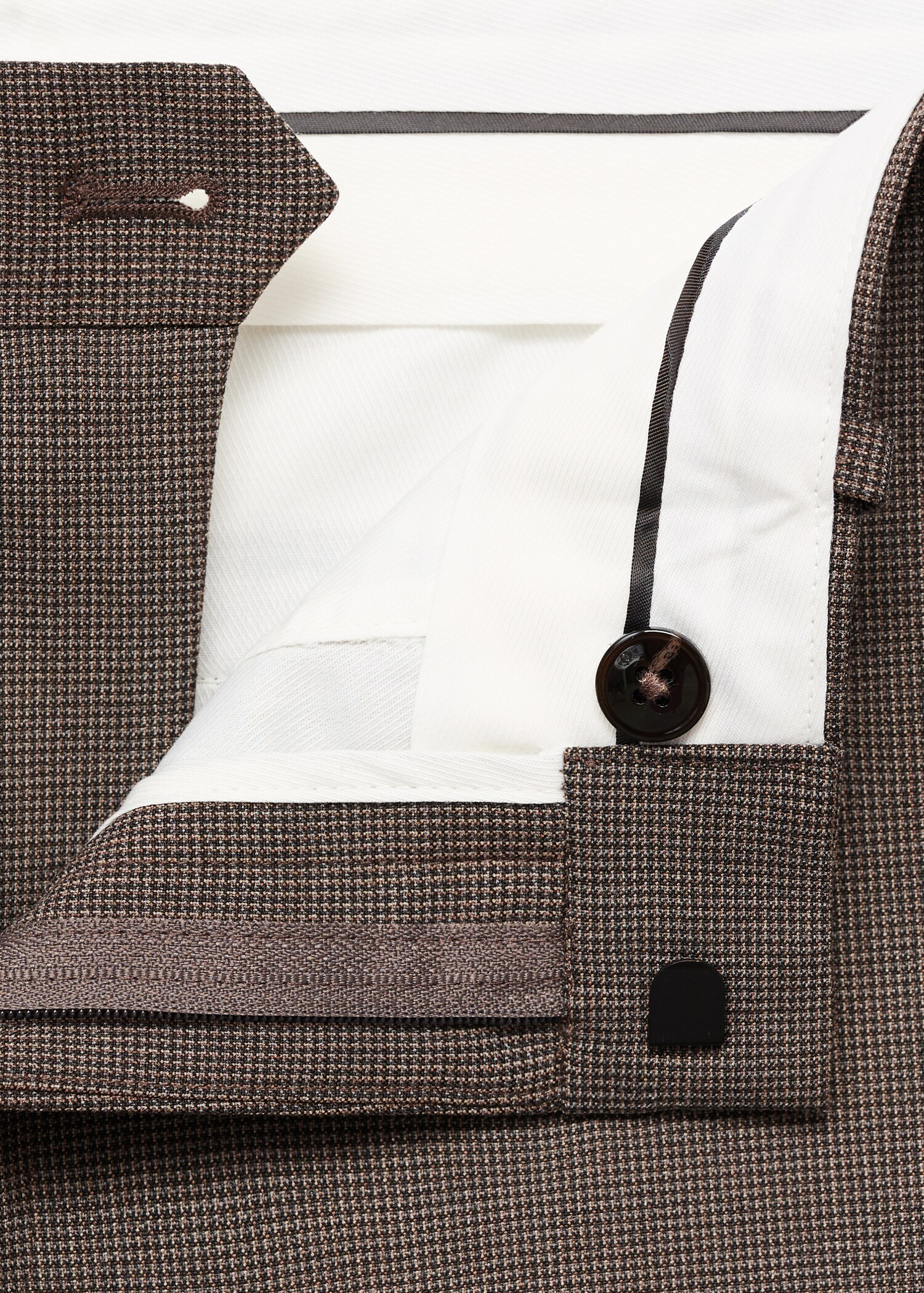 Stretch fabric super slim-fit suit trousers - Details of the article 8