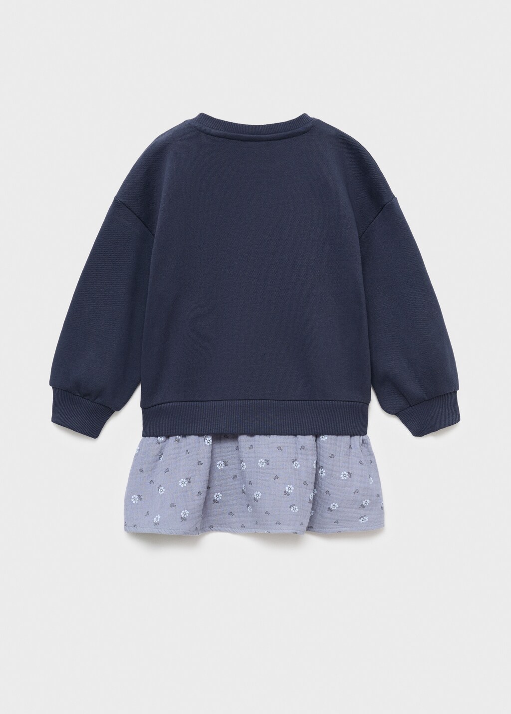 Floral sweatshirt dress