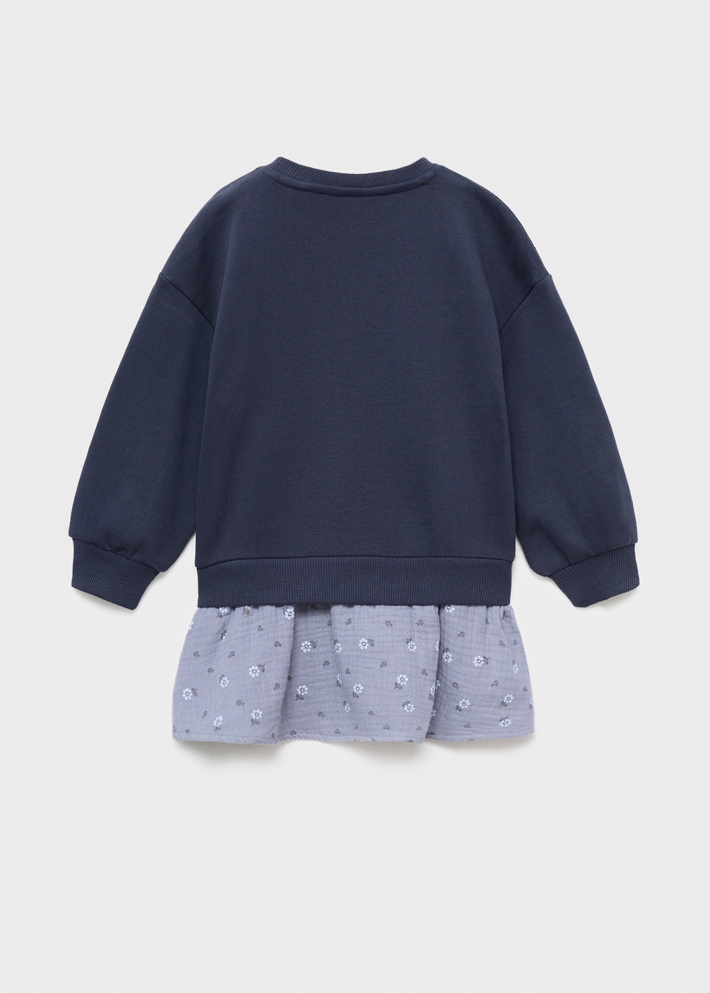 Floral sweatshirt dress