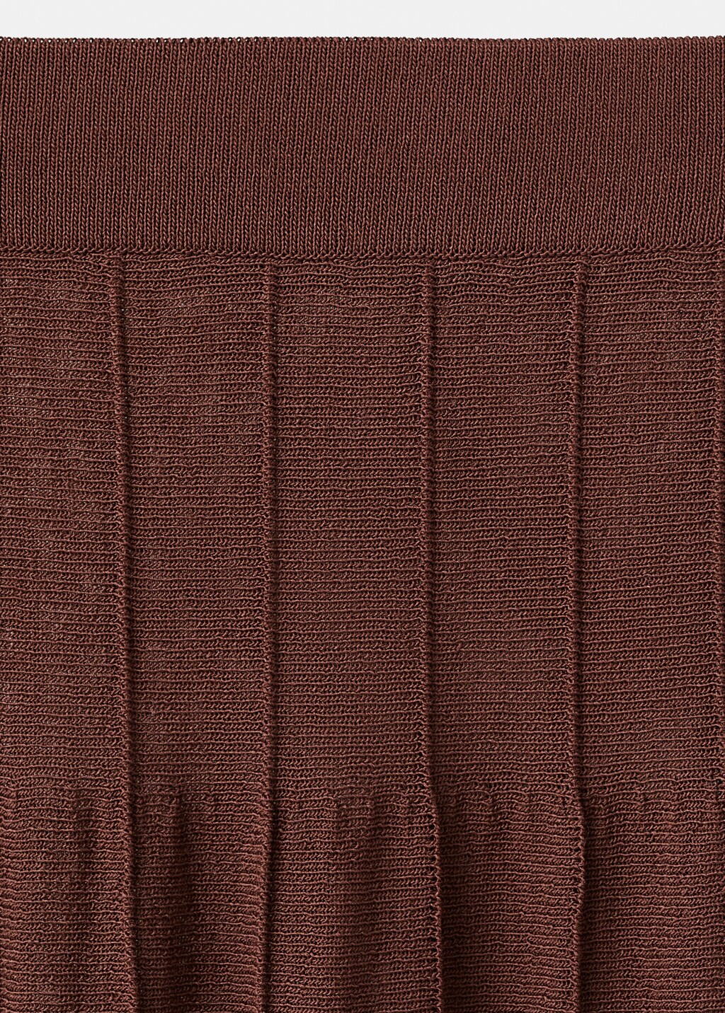 Knitted long skirt with seam detail