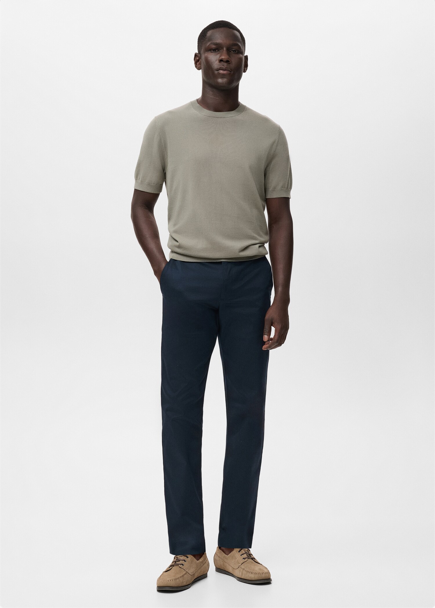 Dublino slim-fit chino trousers - General plane