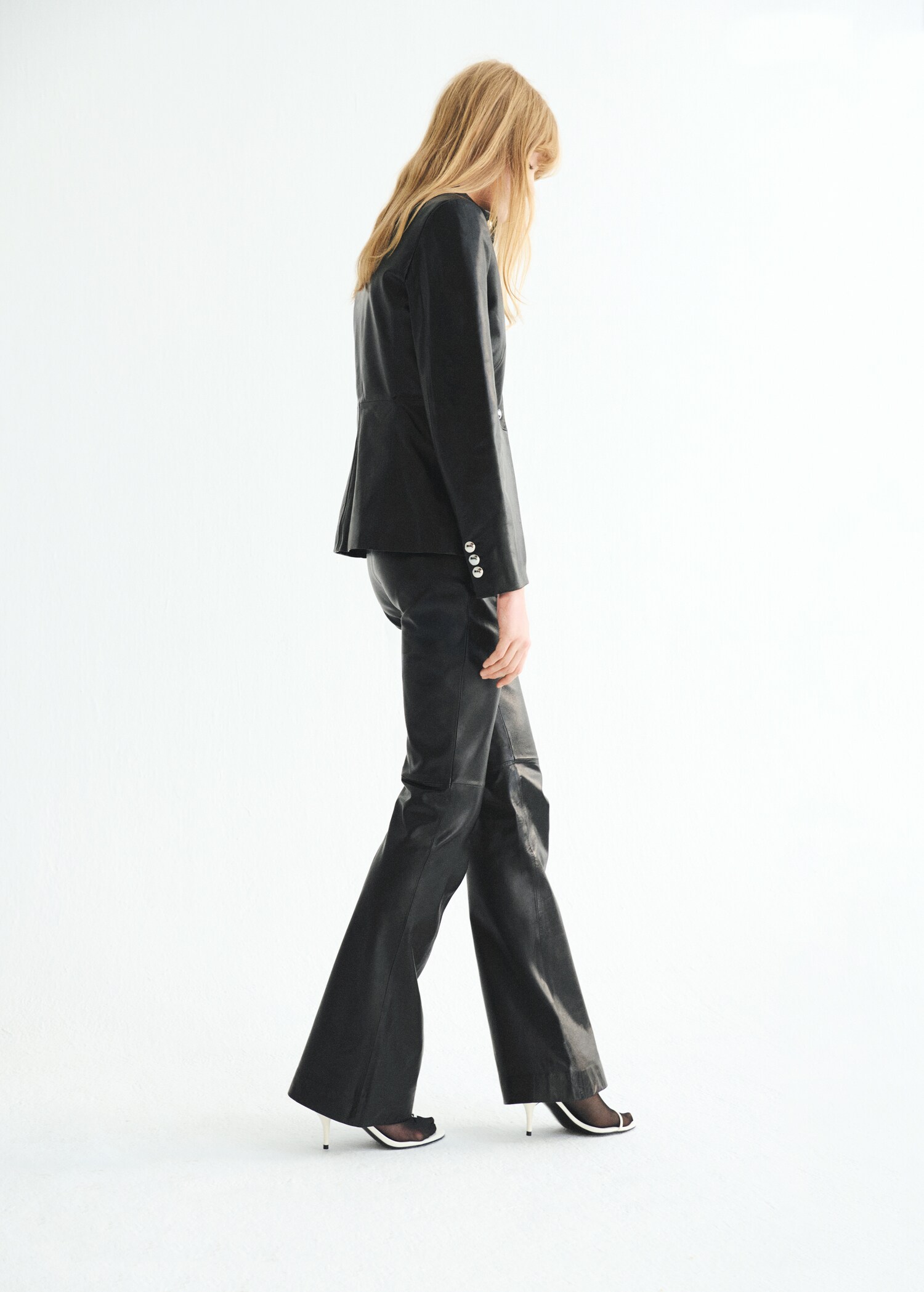 Pantalons flare 100% pell - Detall de l'article 1