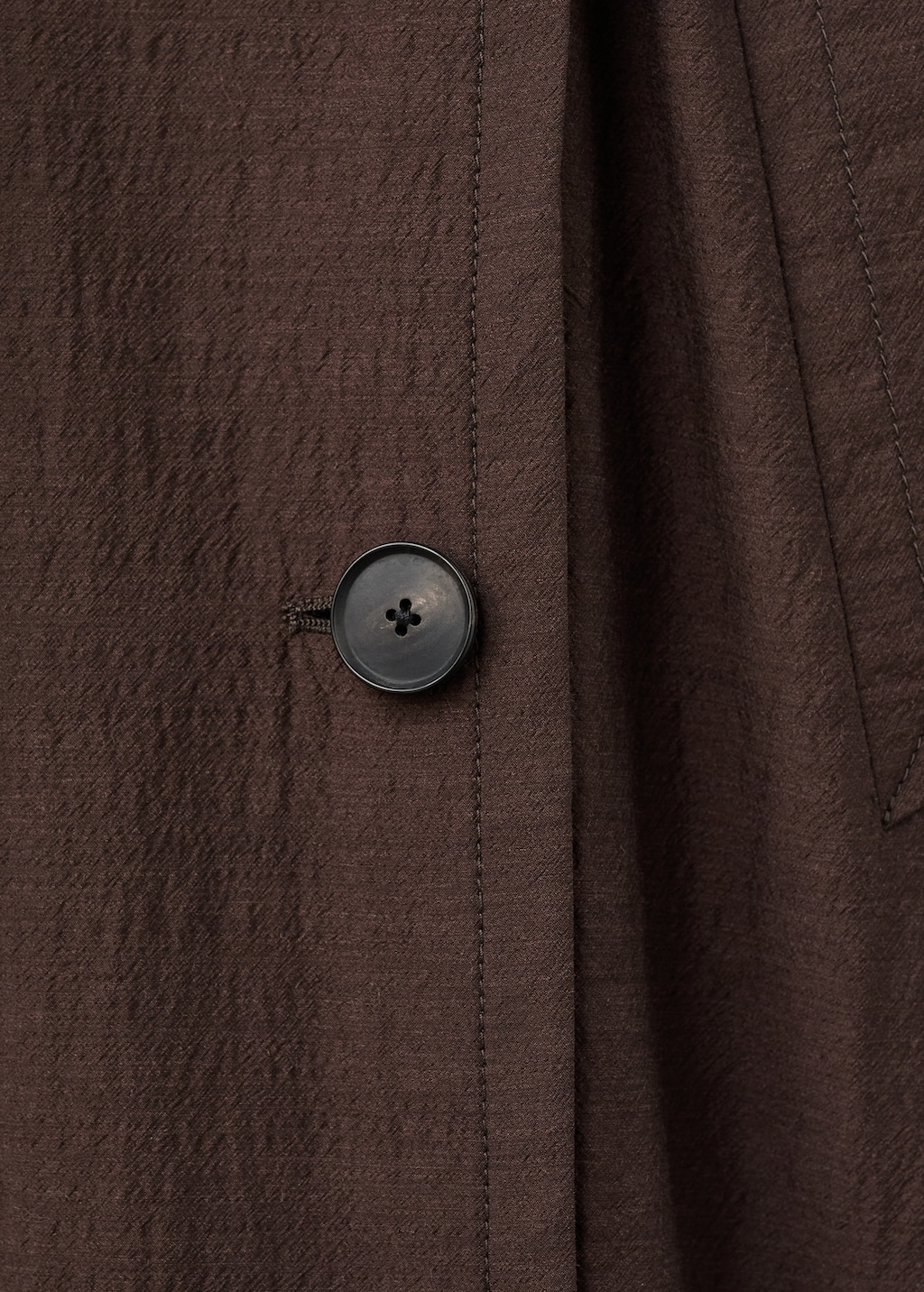 Long virgin wool trench coat