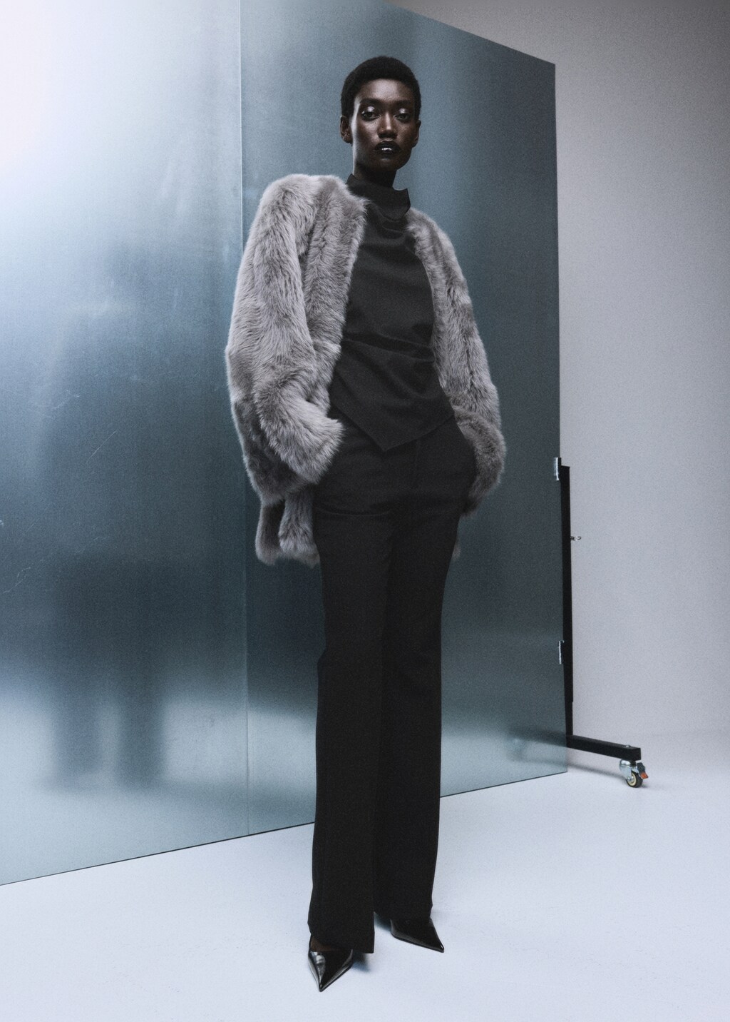 Halter top with open back