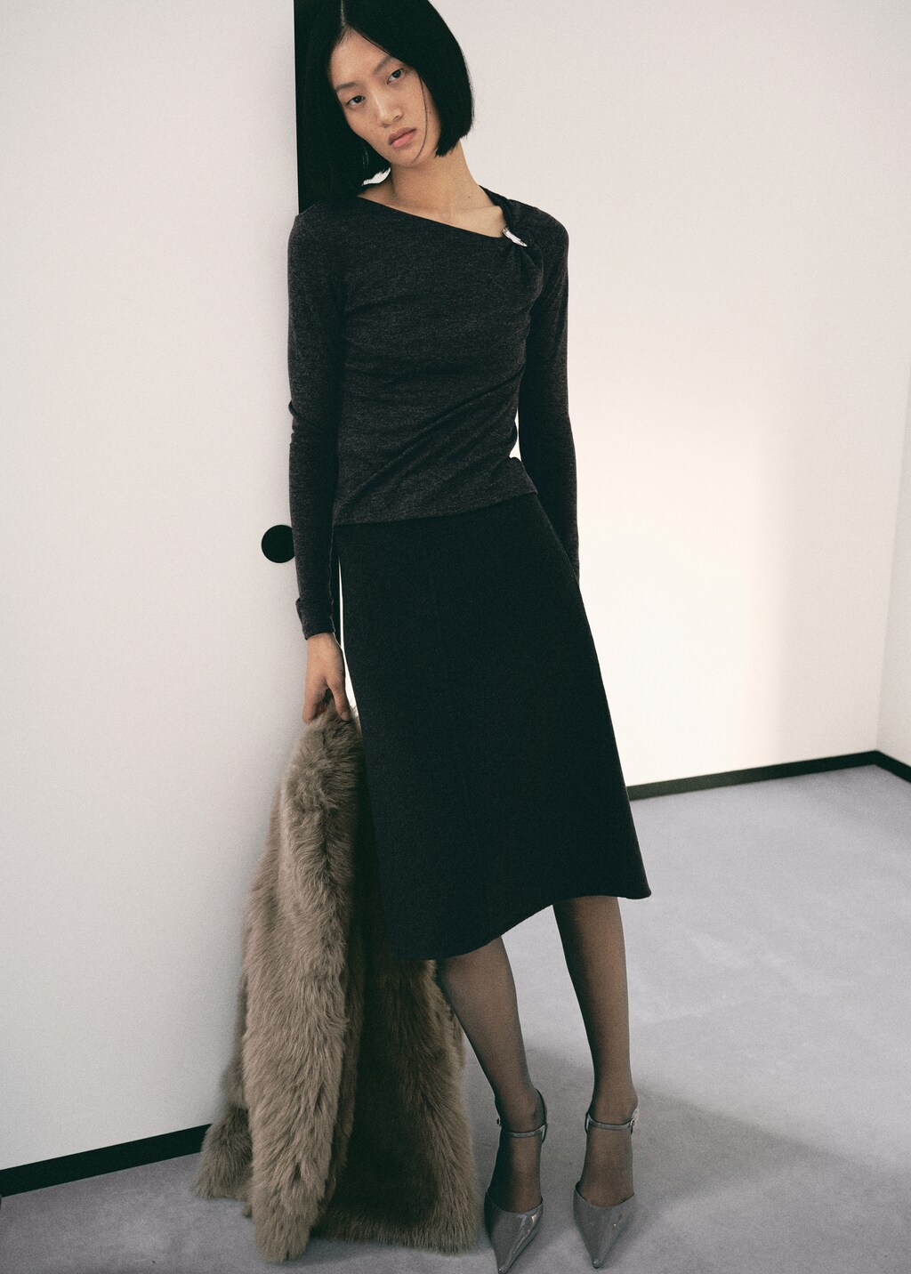 Metal detail T-shirt