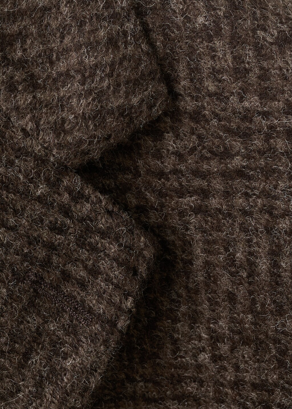 Slim-fit micro-check wool-blend jacket