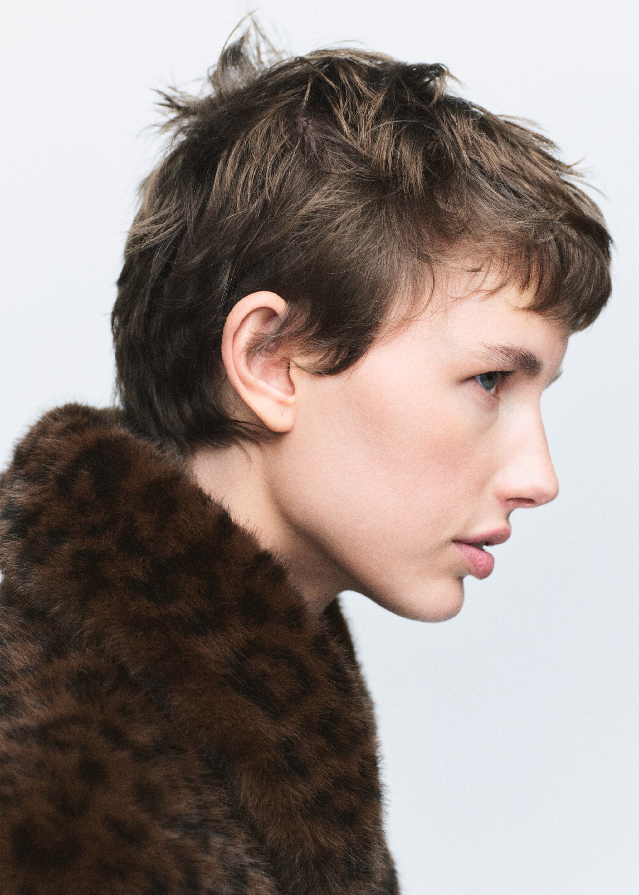 Leopard faux-fur coat - Details of the article 6, Brown. Ref: 17088280-01.