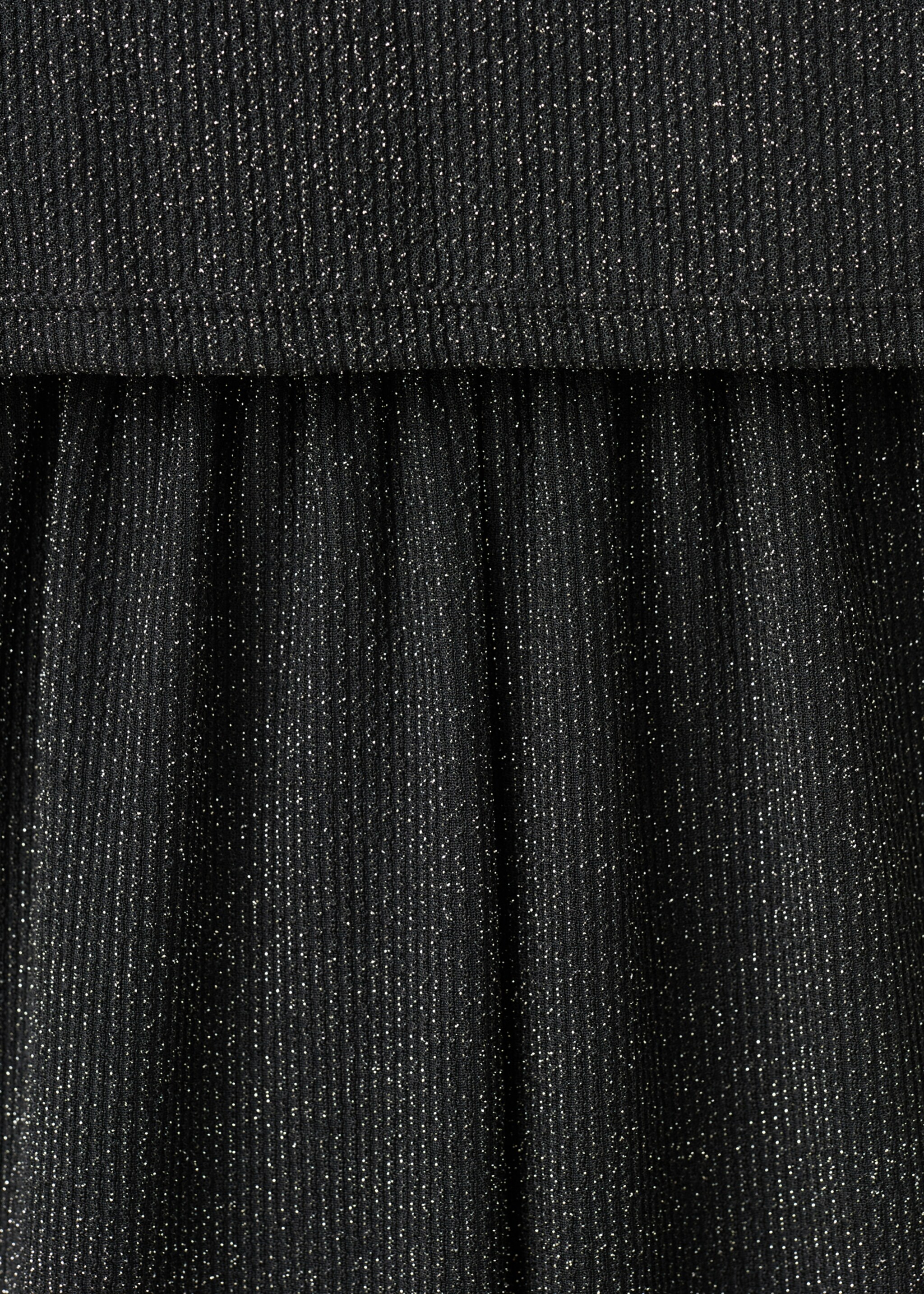 Lurex long jumpsuit - Details of the article 8, Black. Ref: 17089096-01.