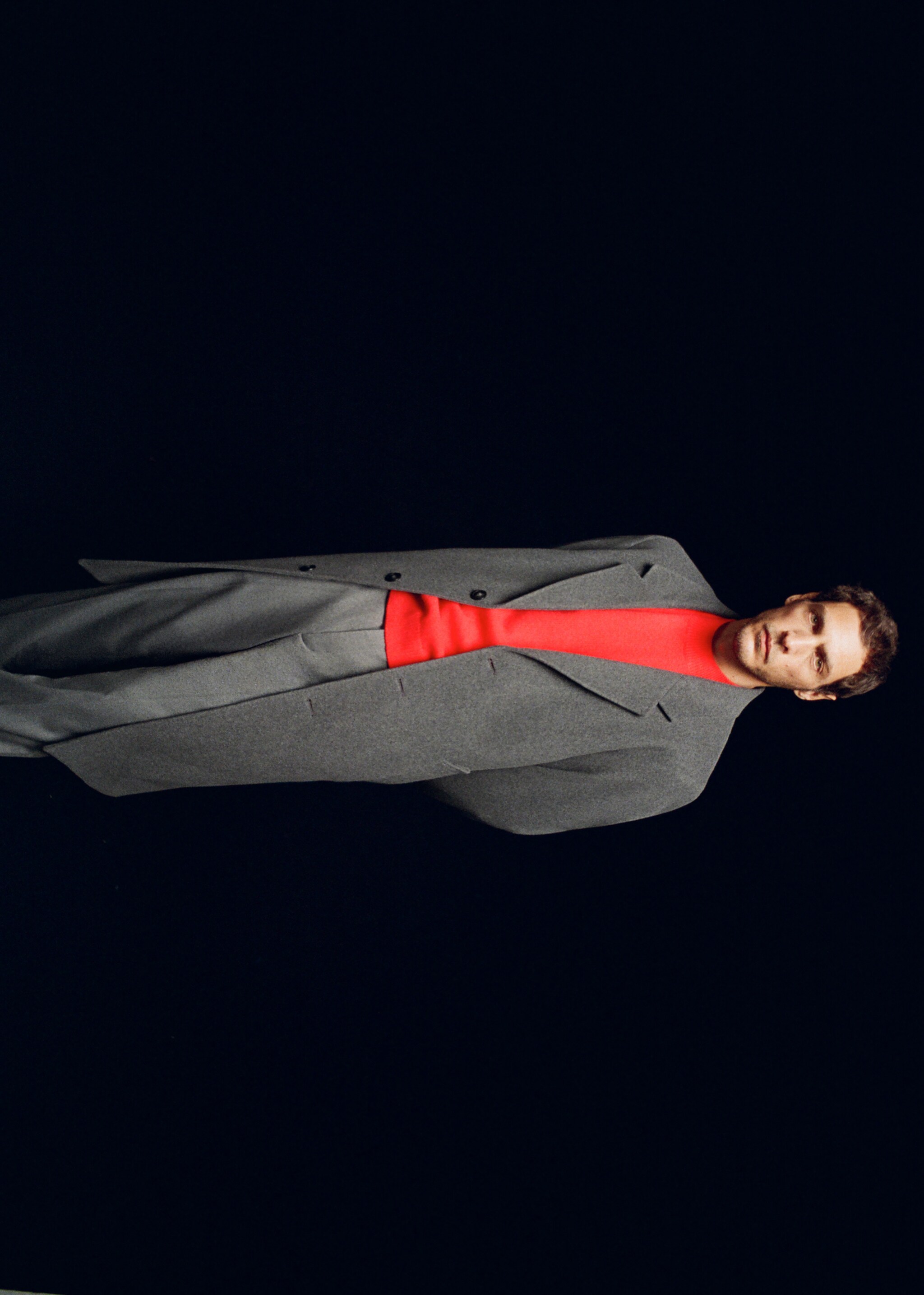 Long wool coat - Details of the article 3, Grey. Ref: 17089204-02.