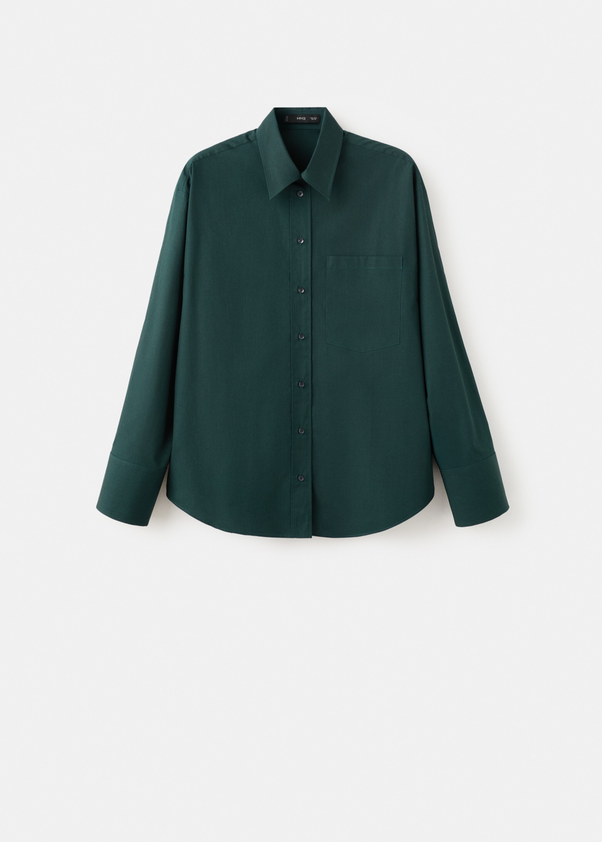 Chemise oversize poches - Article sans modèle, Vert. Ref: 17089212-02.