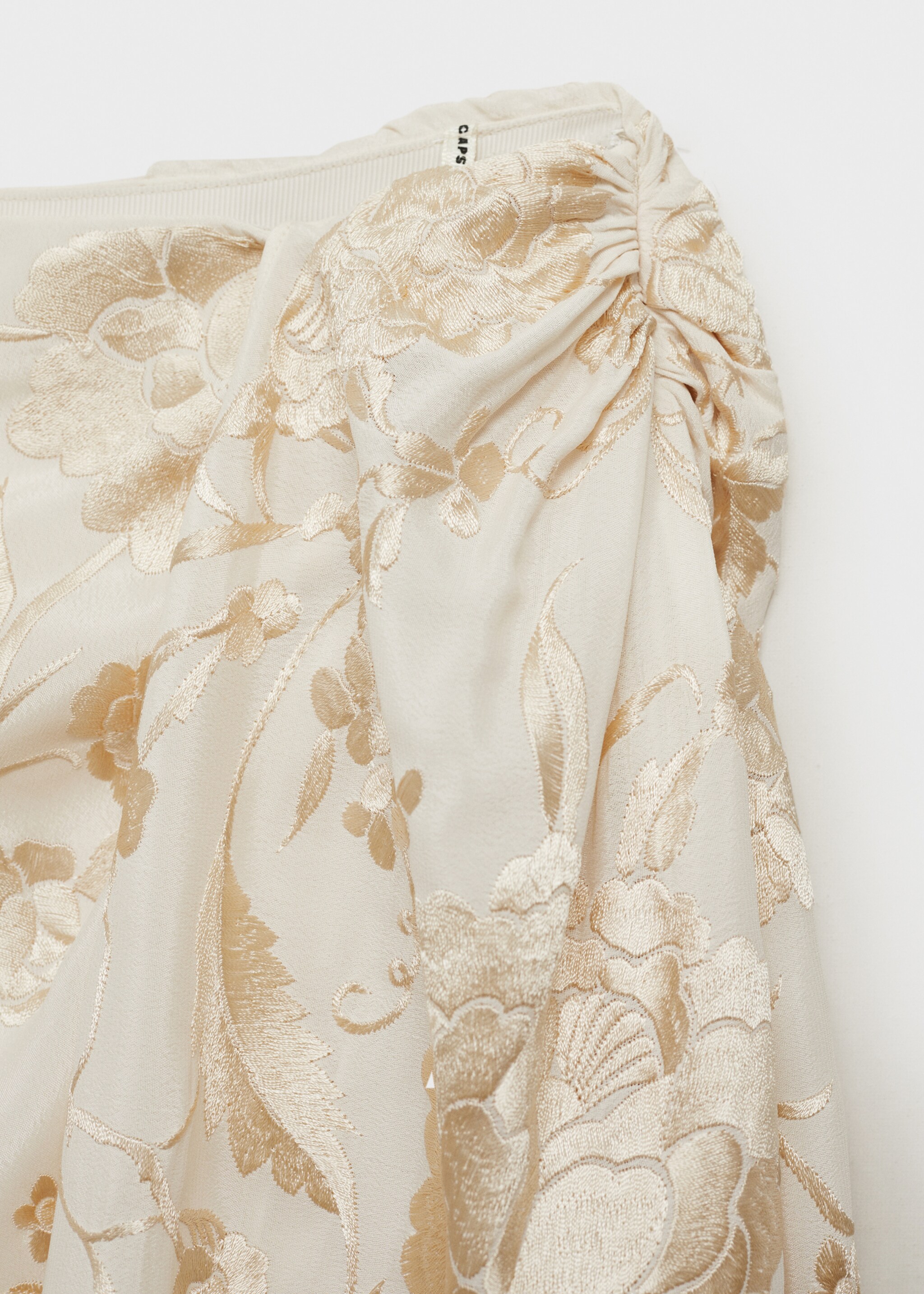 Embroidered fringe pareo-style skirt - Details of the article 8