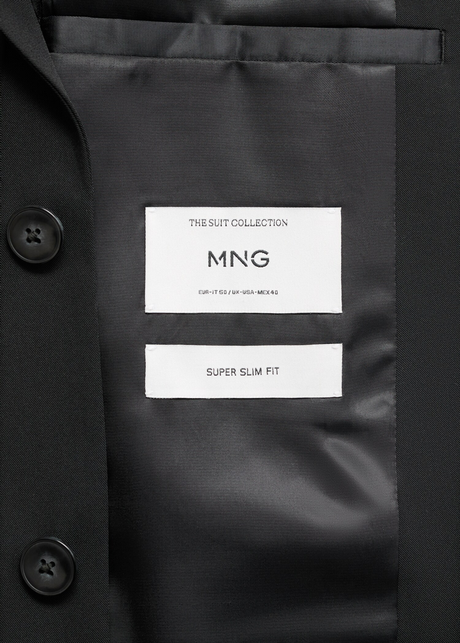 Super slim-fit suit jacket in stretch fabric - Details of the article 0