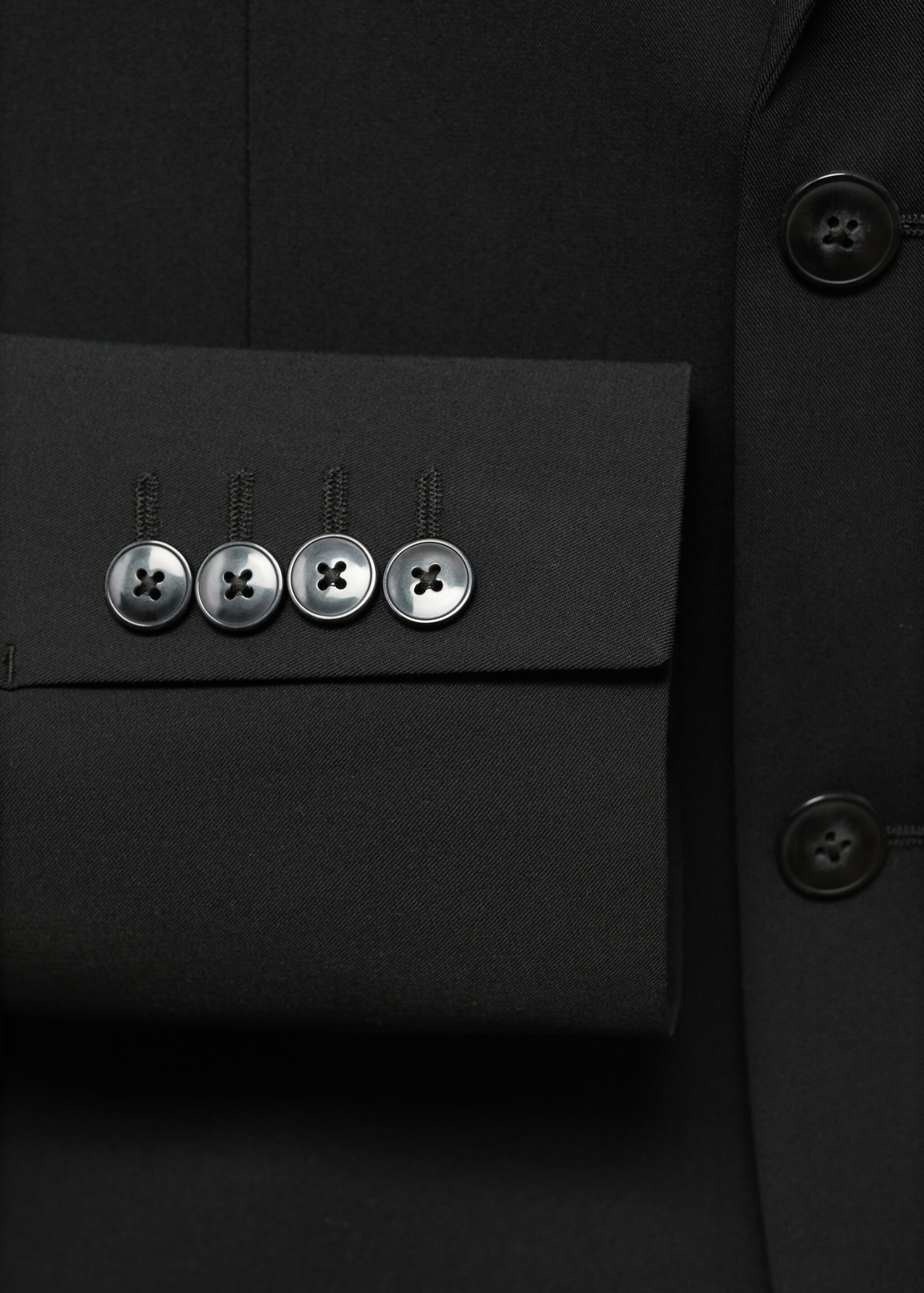 Americana traje París super slim fit - Detalle del artículo 8, Negro. Ref: 17091232-02.