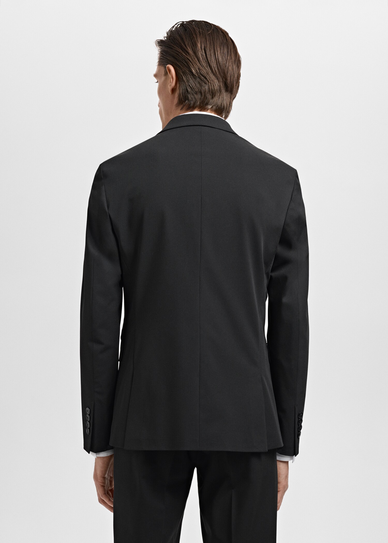 Super slim-fit suit jacket in stretch fabric - Reverse of the article