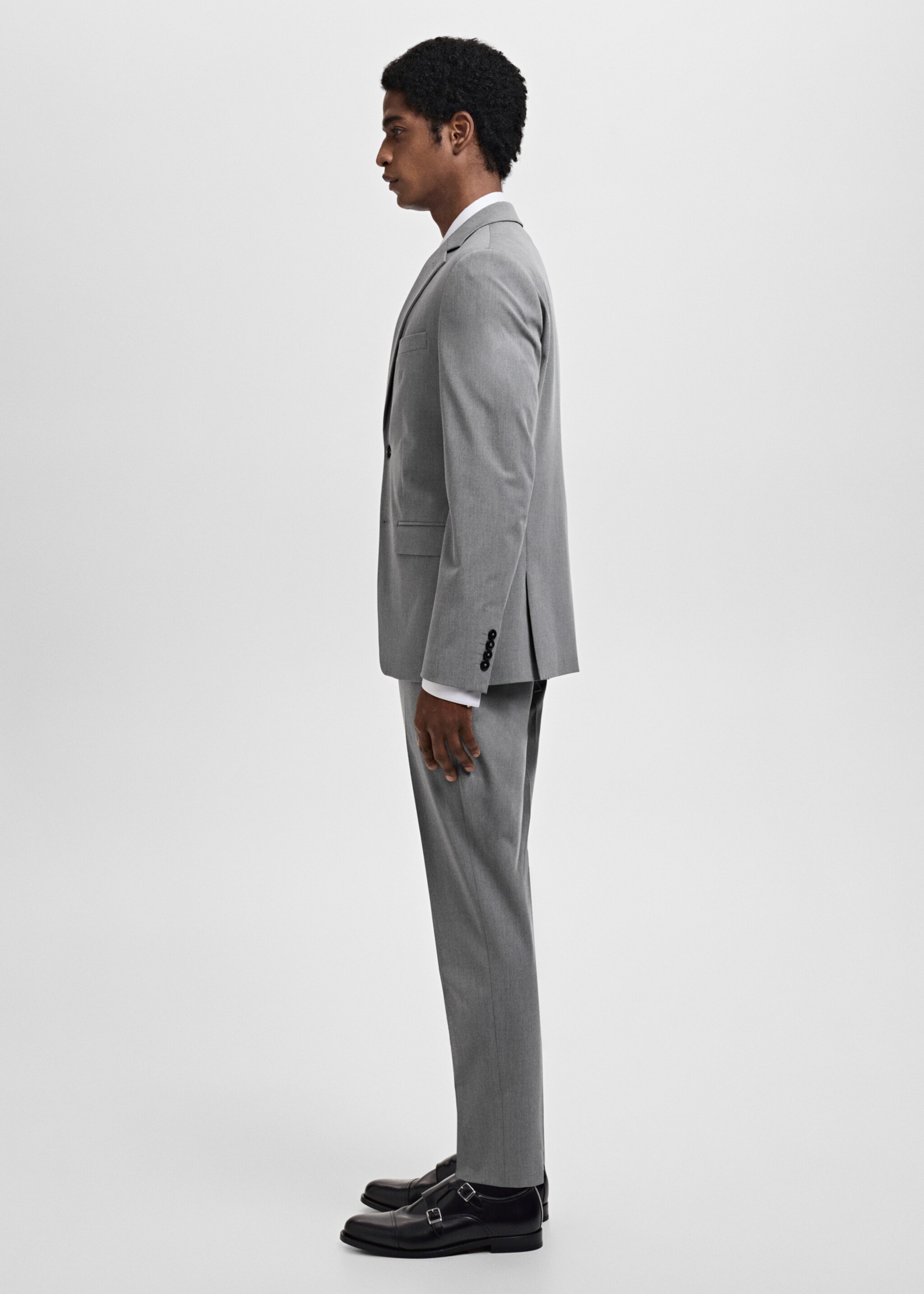 Super slim-fit suit jacket in stretch fabric - Details of the article 4