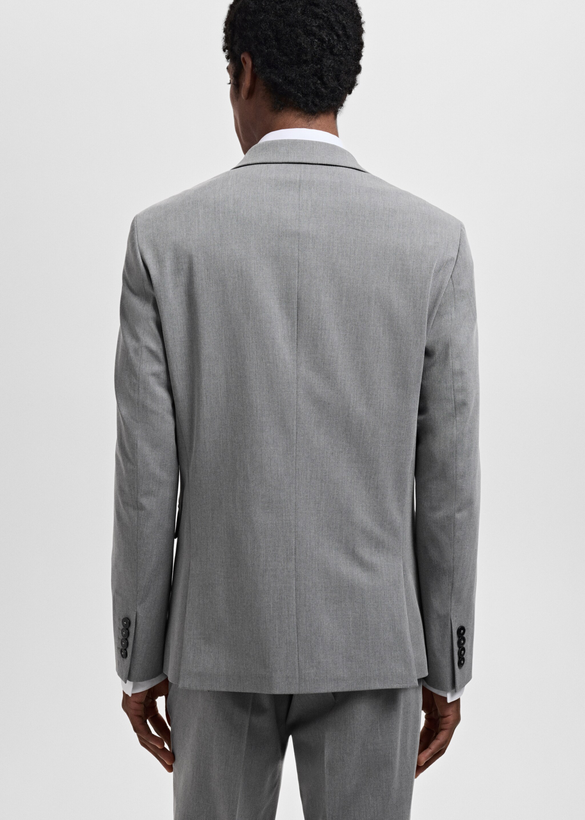 Super slim-fit suit jacket in stretch fabric - Reverse of the article