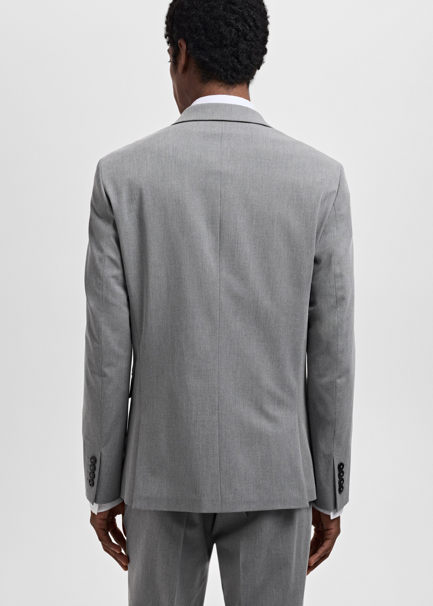 Super slim-fit suit jacket in stretch fabric - Reverse of the article
