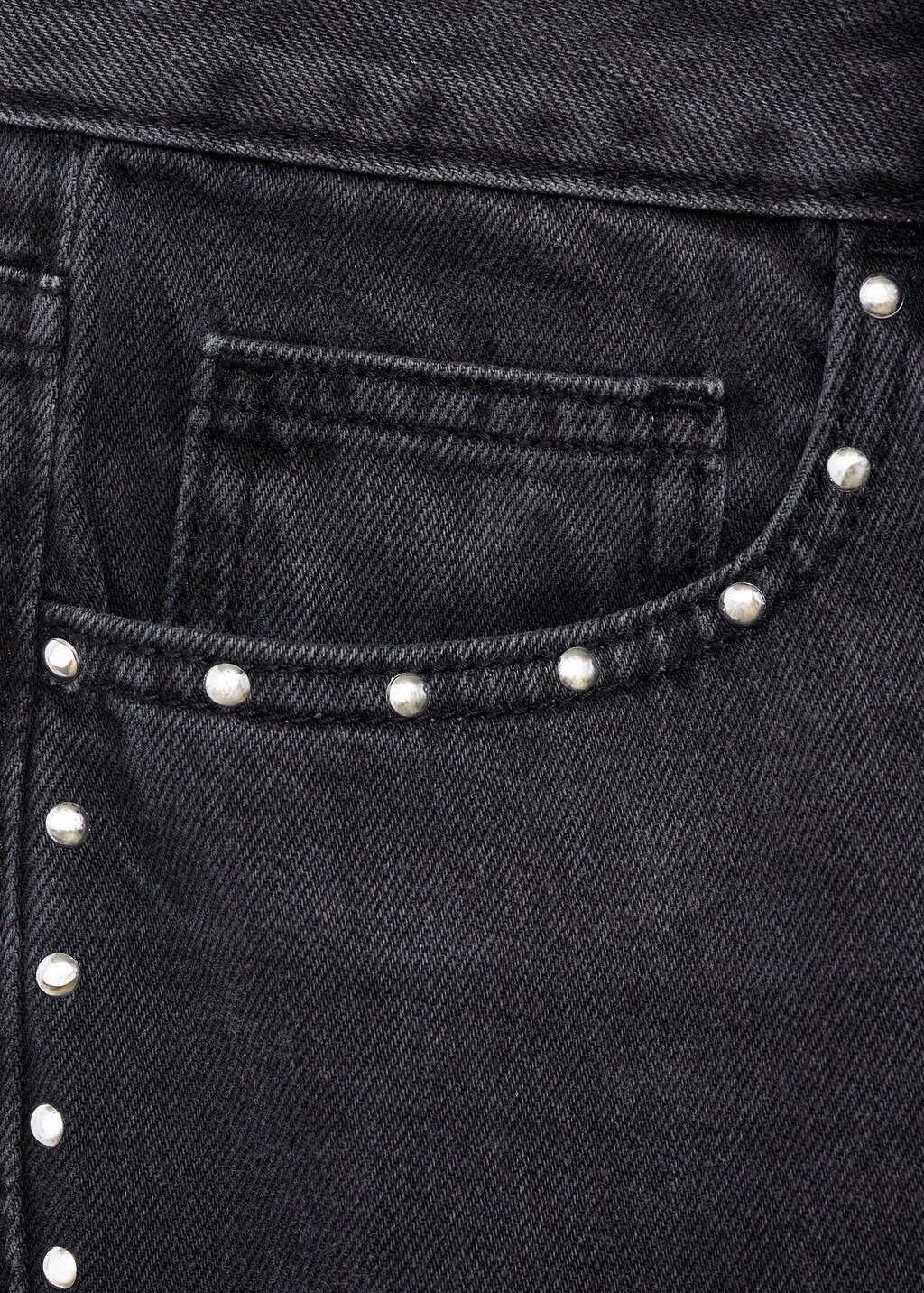 Straight-fit jeans with studs