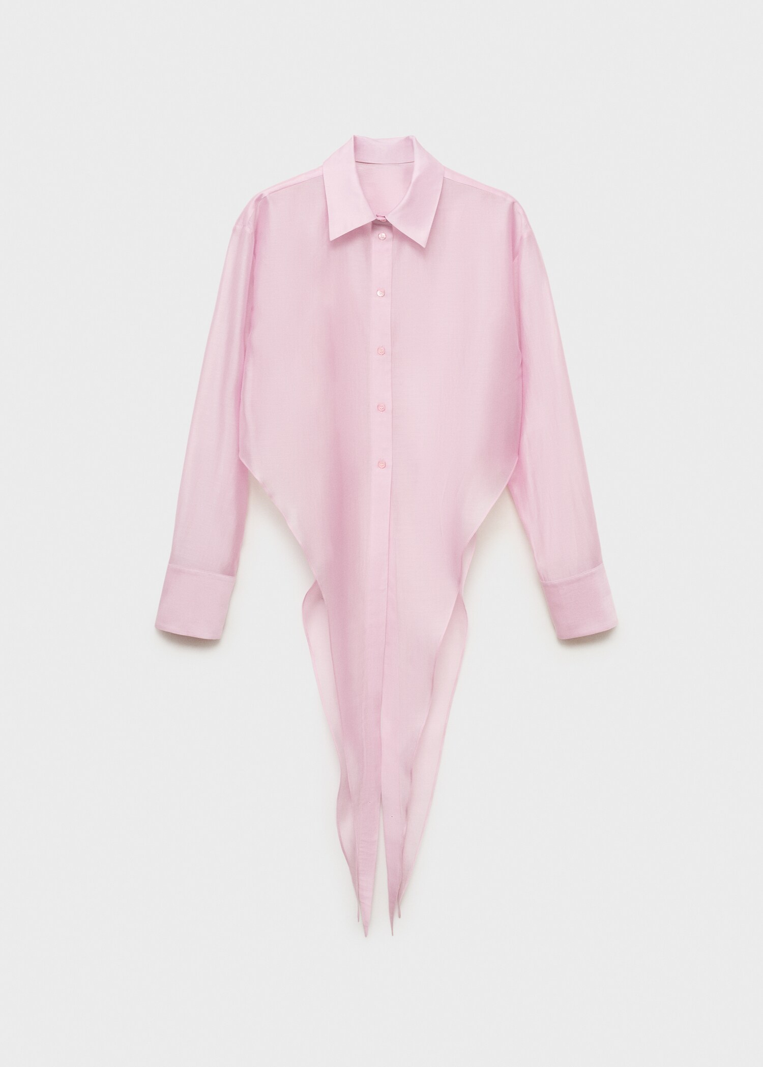Lyocell shirt with peak finish - Article without model