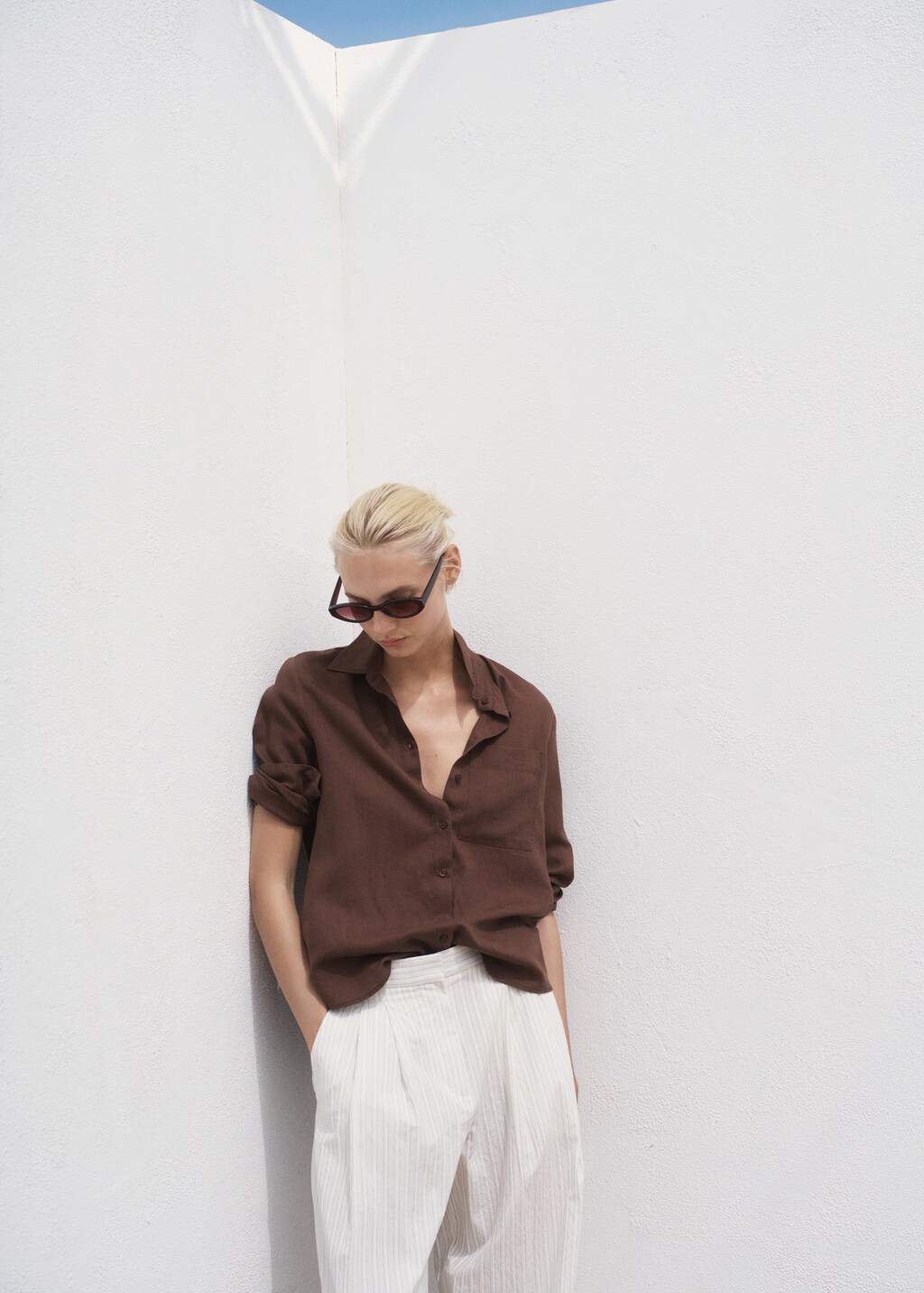 Lyocell shirt with pocket