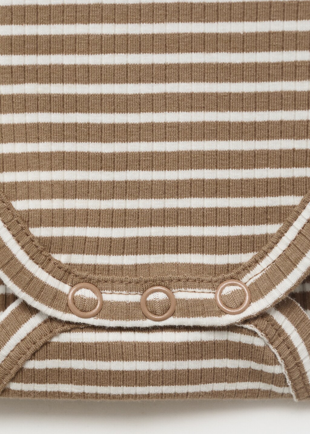 Striped cotton bodysuit