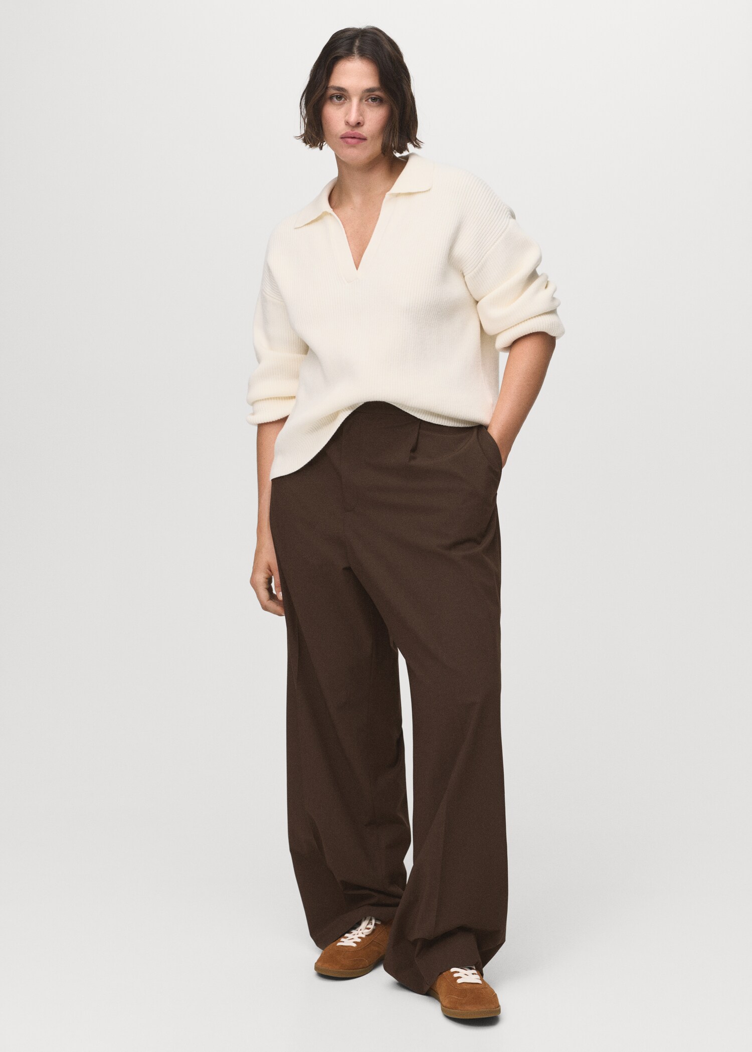 Low-rise wide-leg pants - Details of the article 3