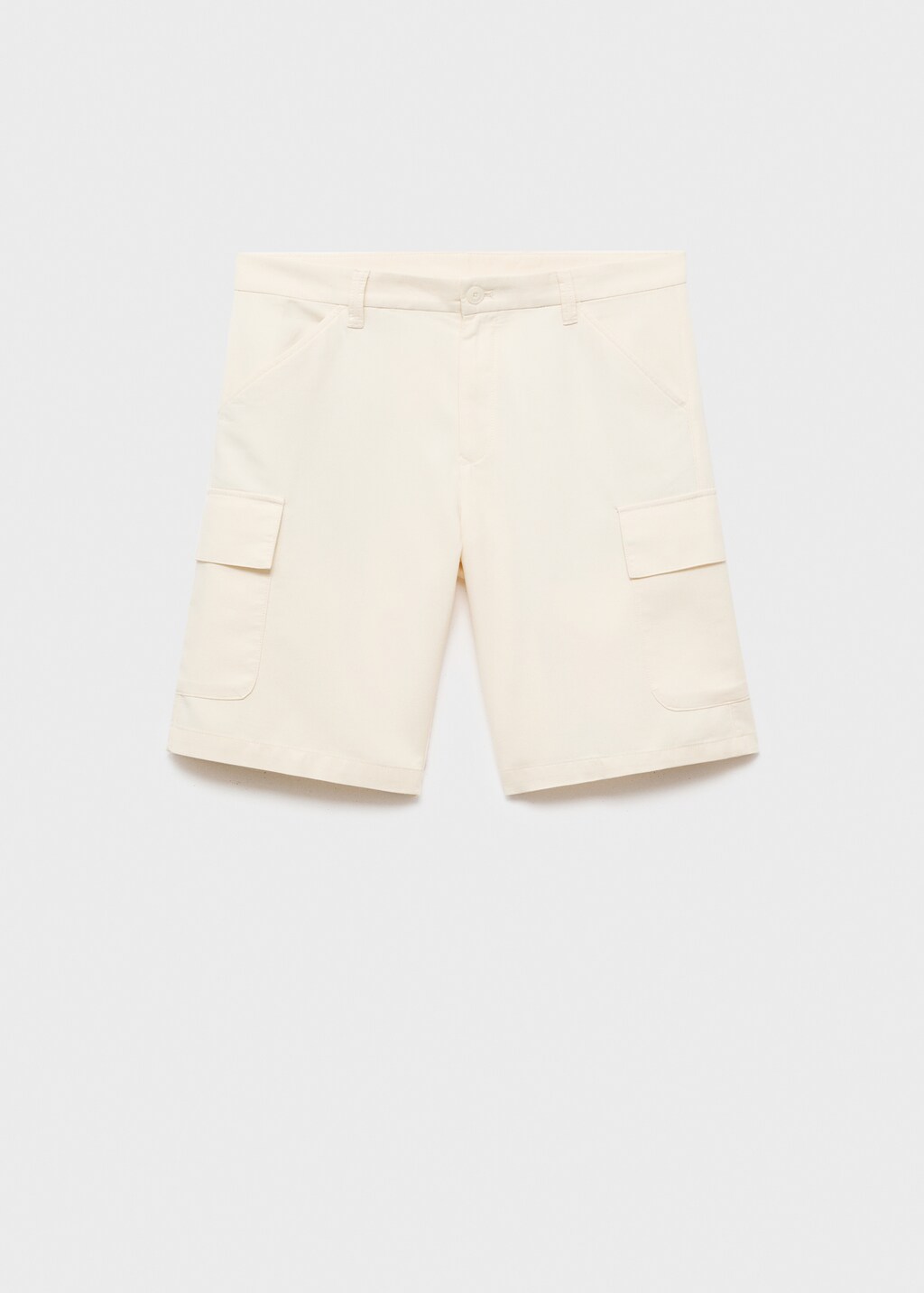 Cotton lyocell cargo bermuda shorts