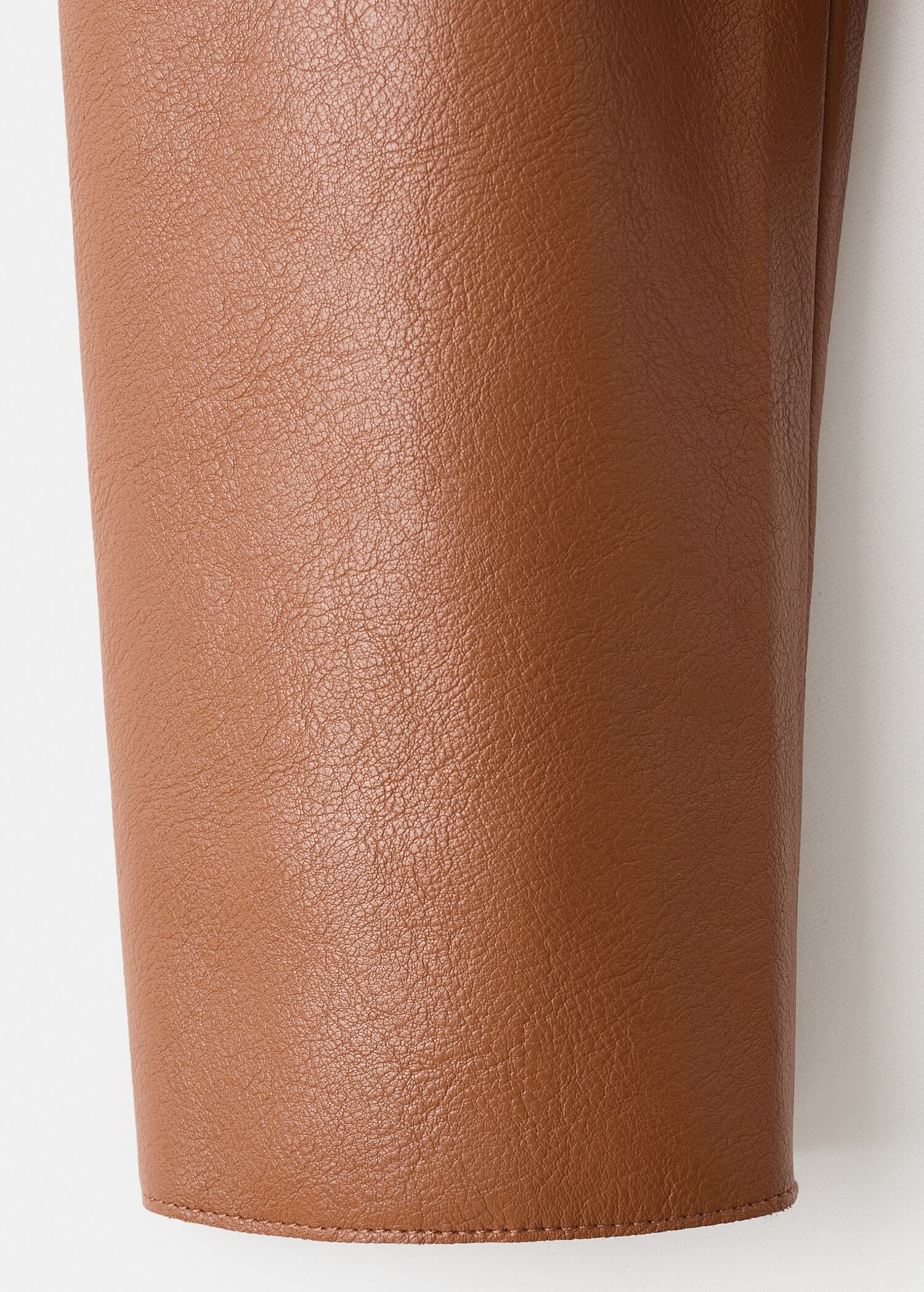 Leather-effect jacket with pockets - Details of the article 0