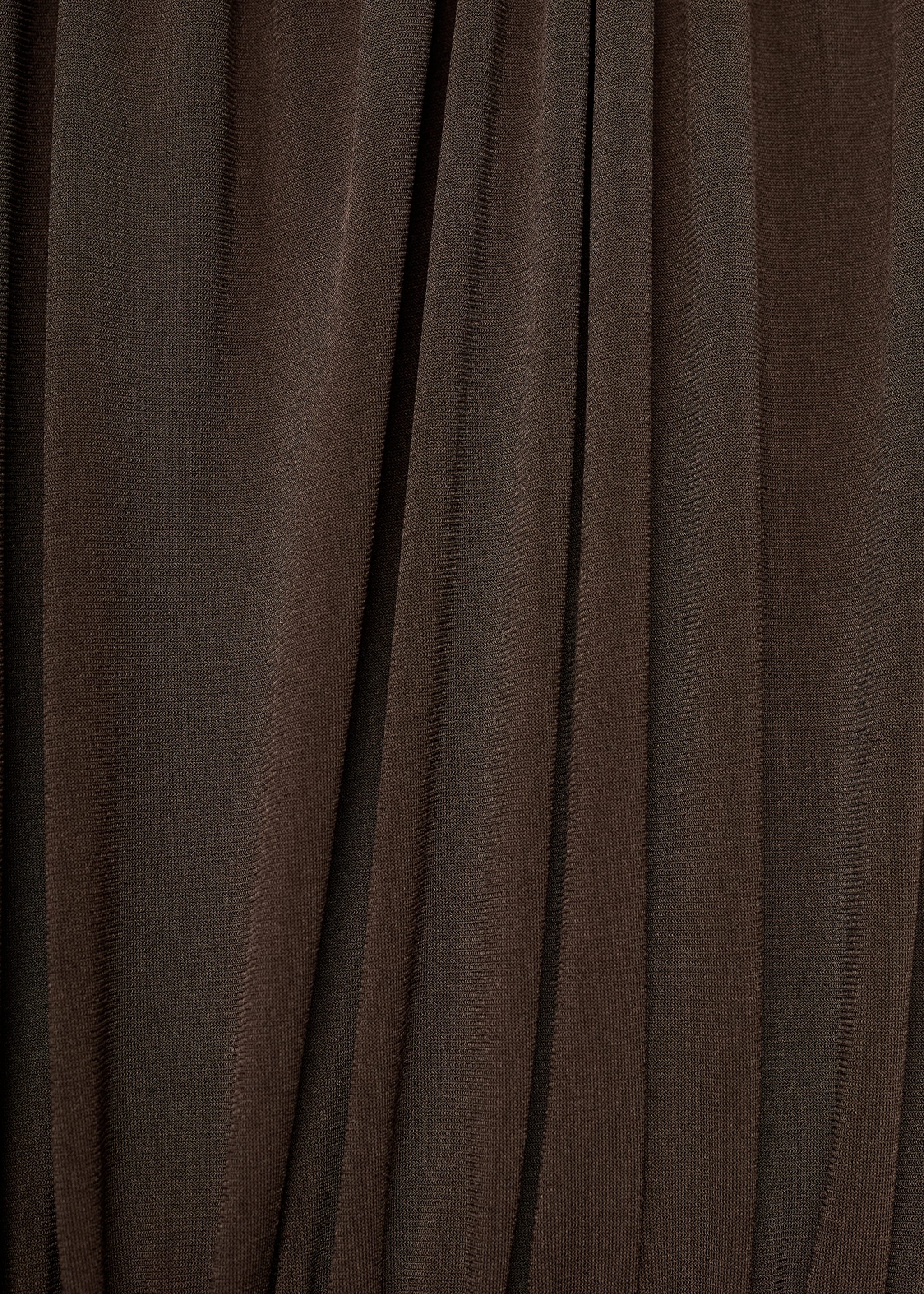 Ruched long dress - Details of the article 0, Brown. Ref: 17094787-01.