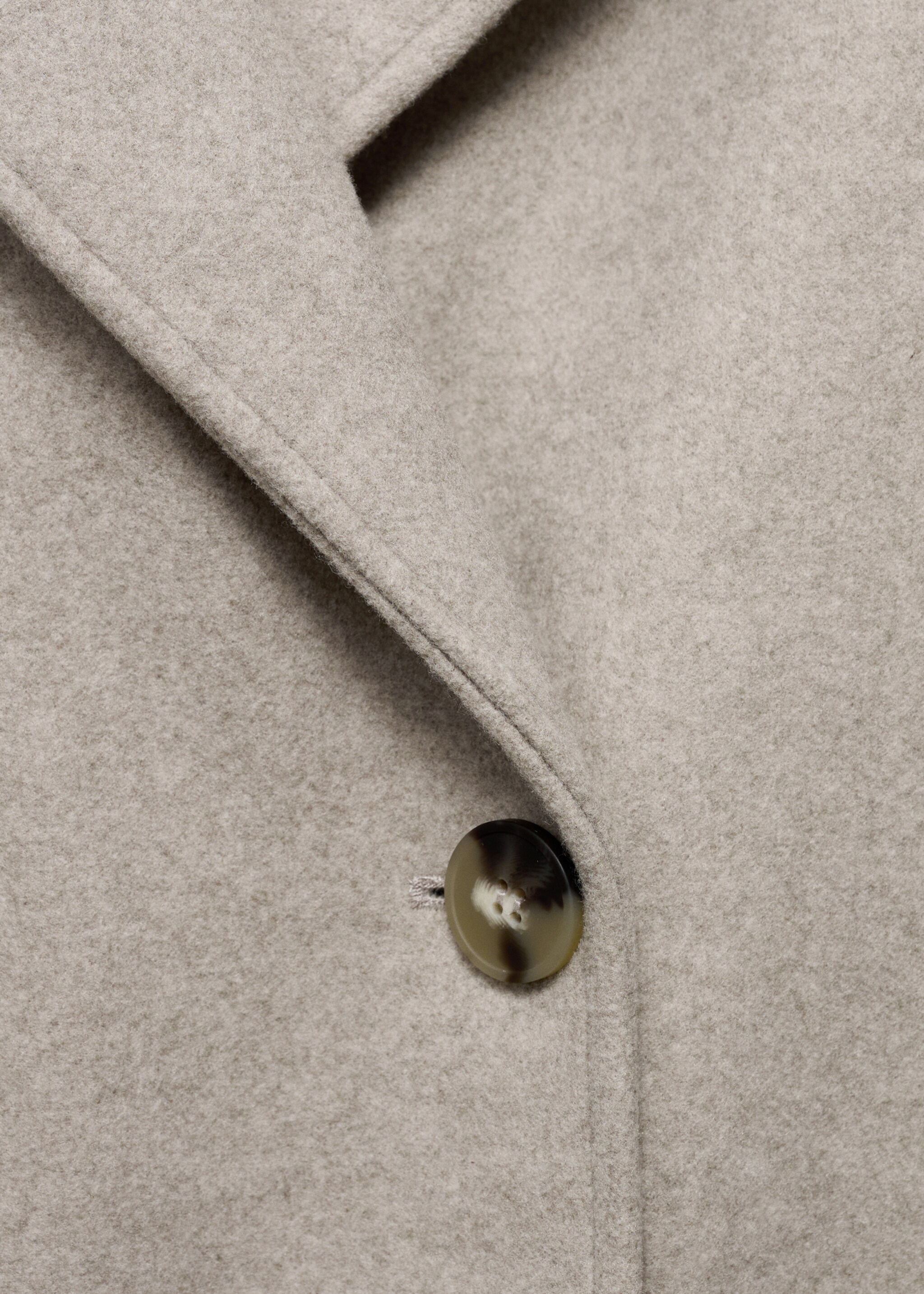 Double-breasted midi coat - Details of the article 0, Medium Brown. Ref: 17095812-02.