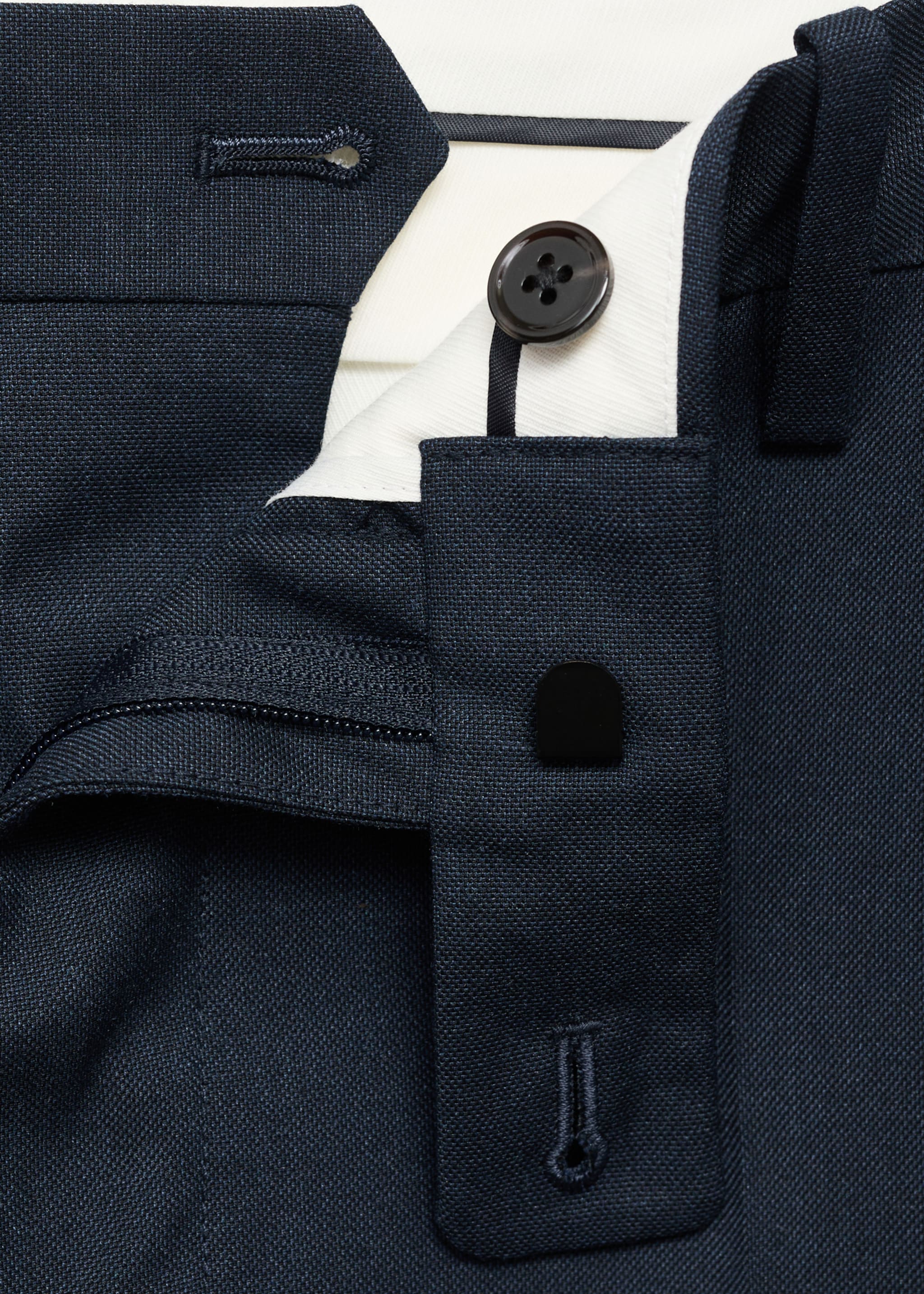 Pantalon de costume London regular-fit - Détail de l'article 8, Bleu marine. Ref: 17095997-01.