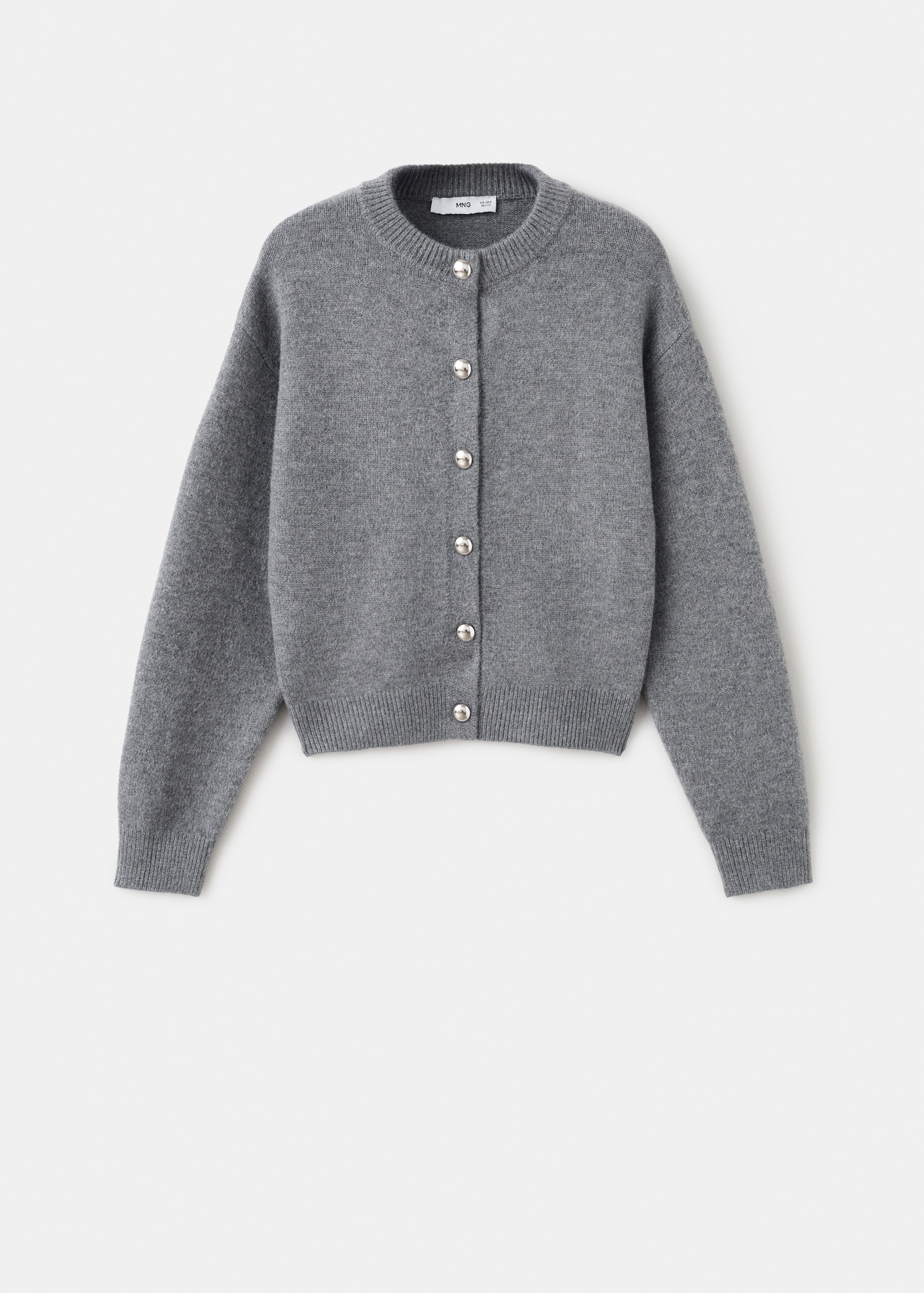 Chunky-knit cardigan with buttons - Article without model