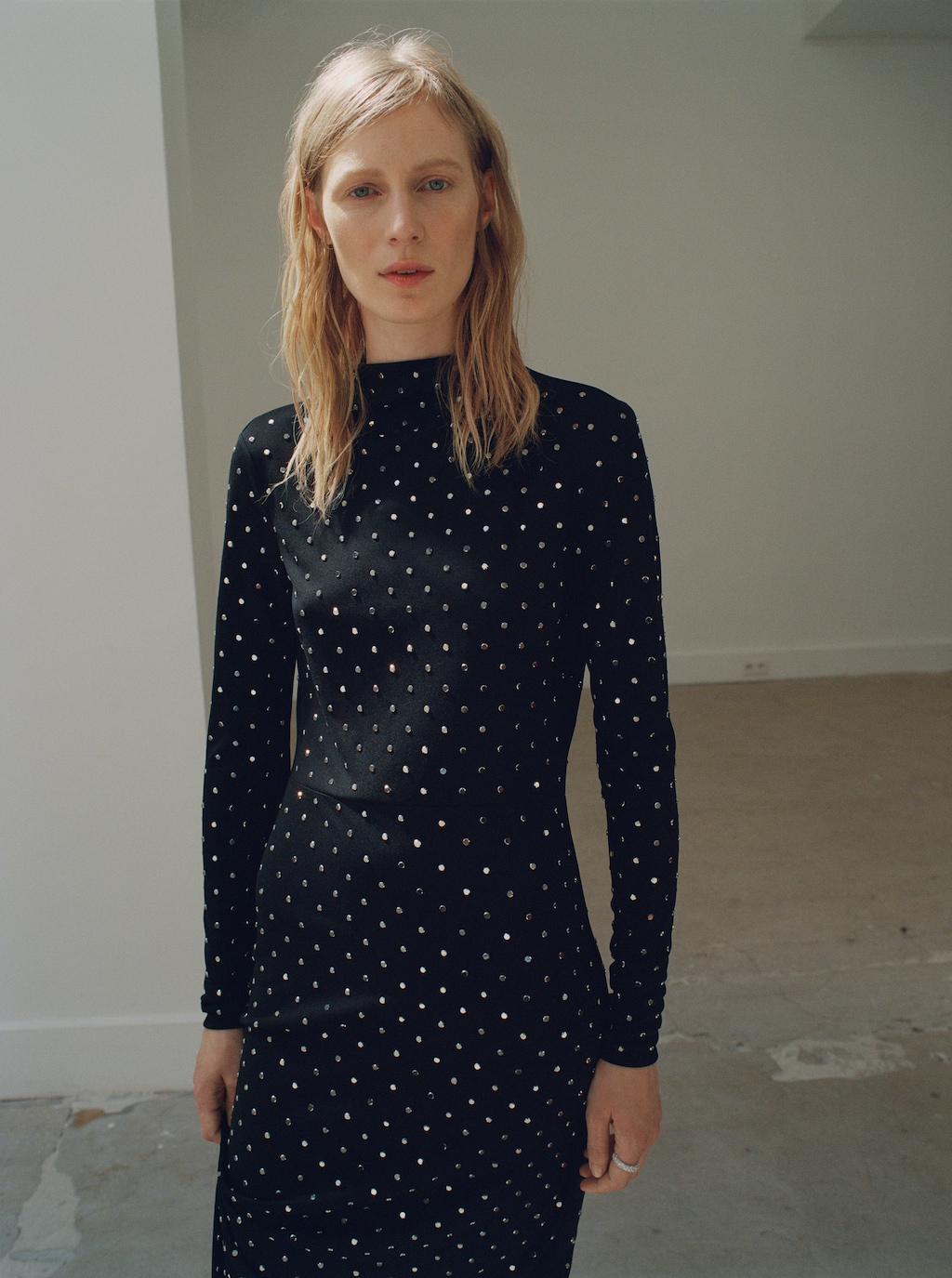 Crystal open-back dress