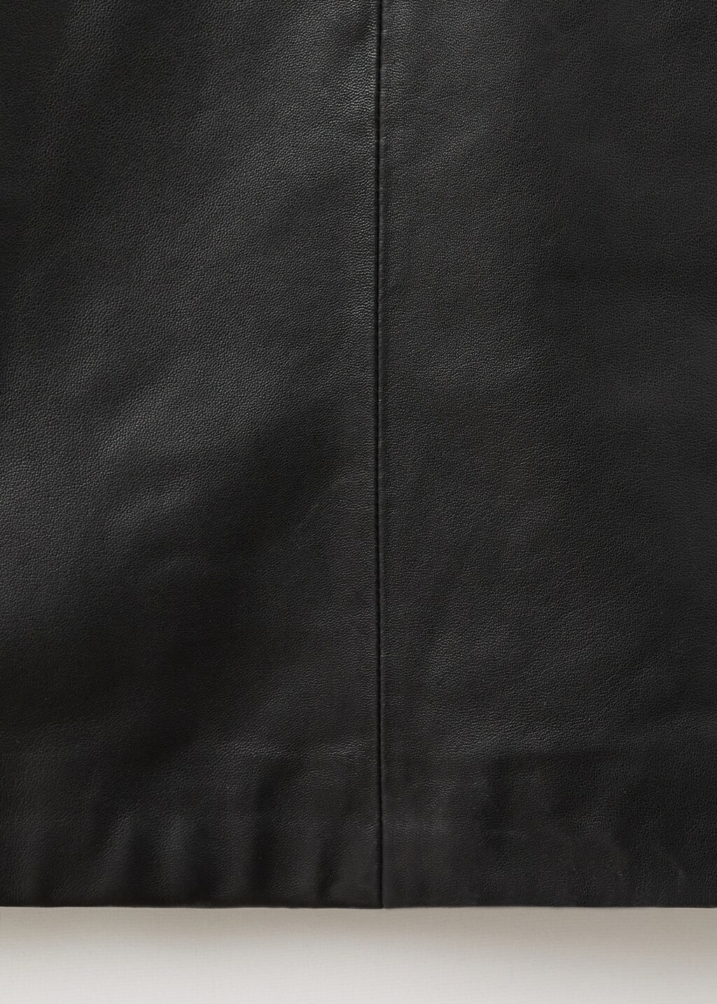 100% leather midi-dress