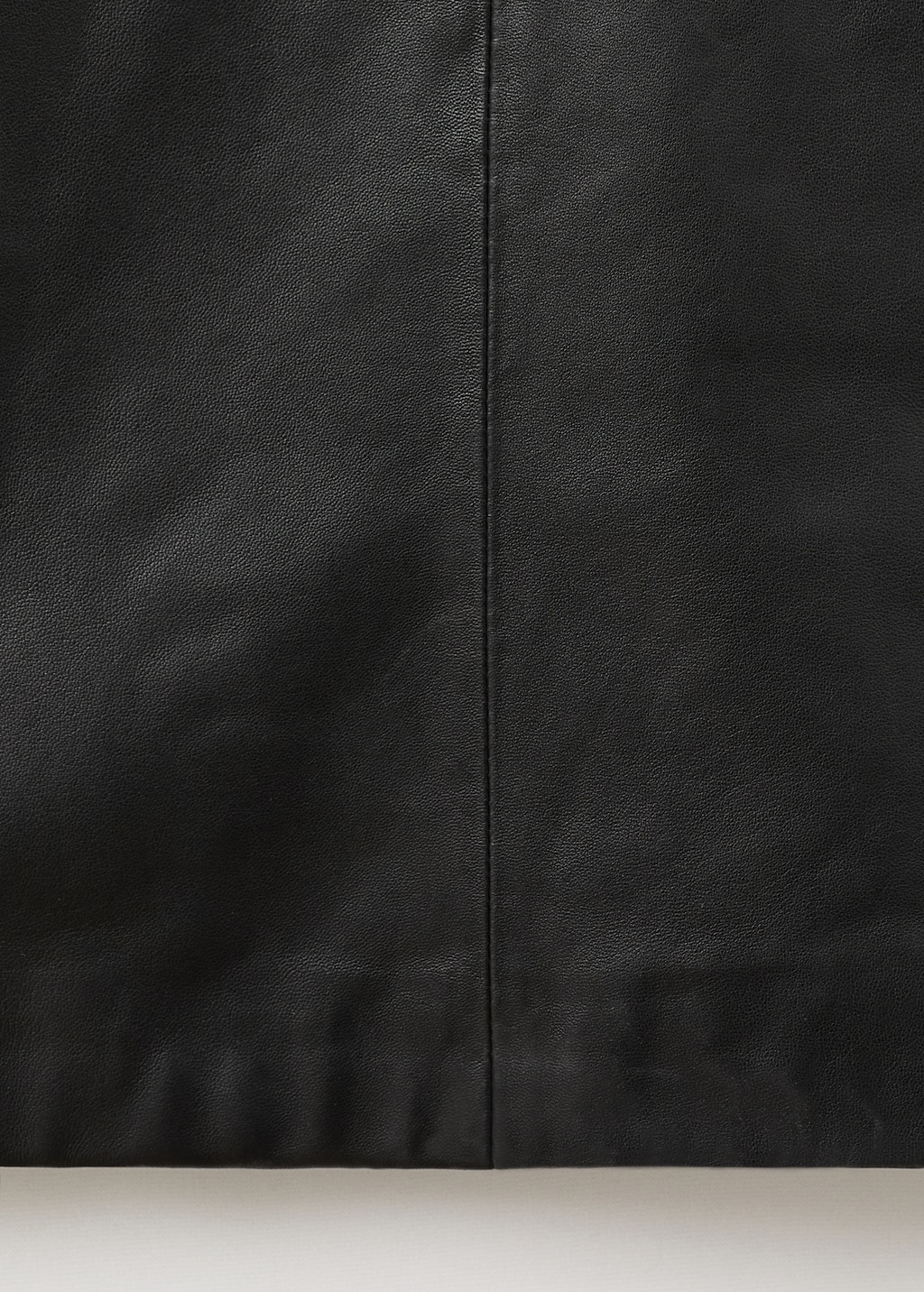 100% leather midi-dress