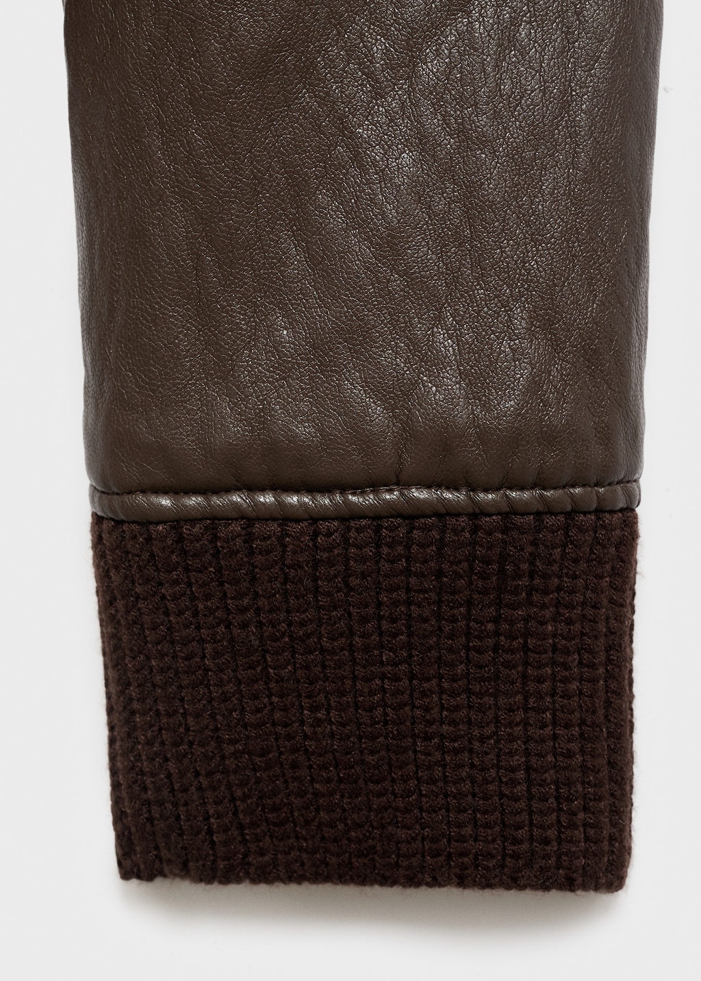 Faux-effect jacket with roll neck