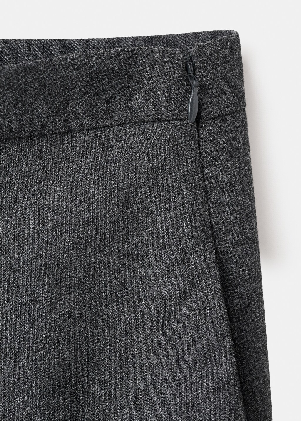 A-line wool-blend skirt