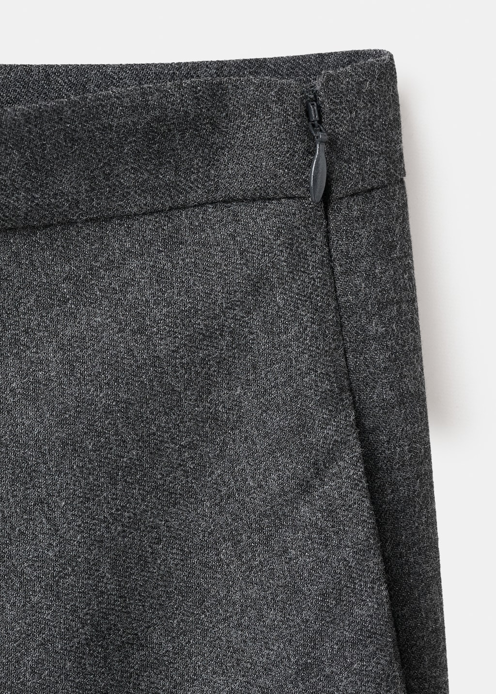 A-line wool-blend skirt