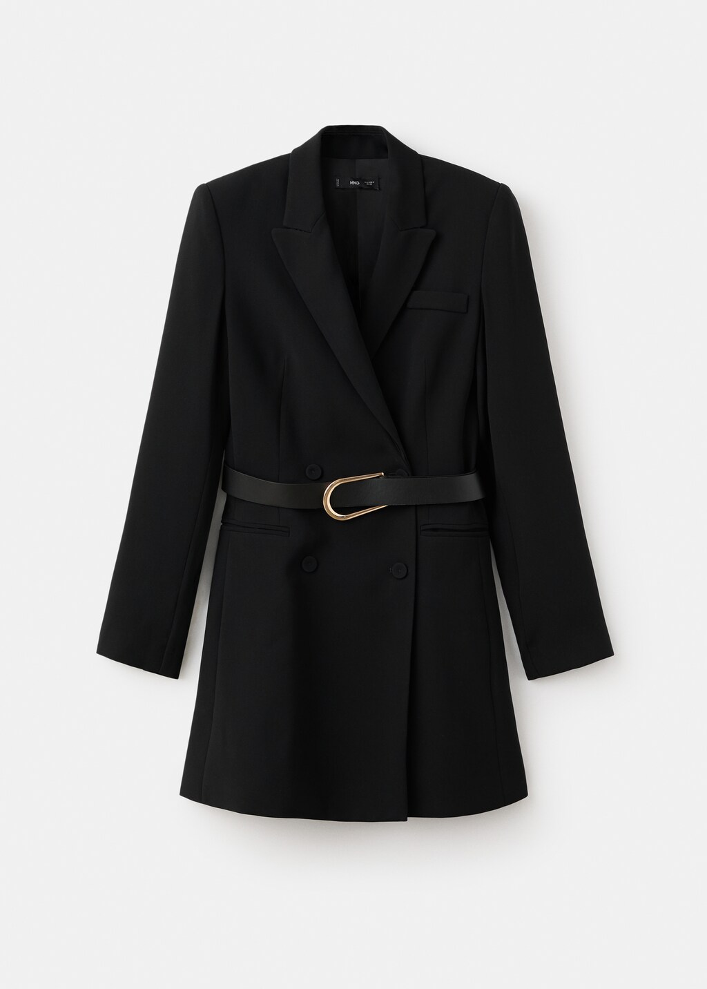 Blazer-style dress with belt